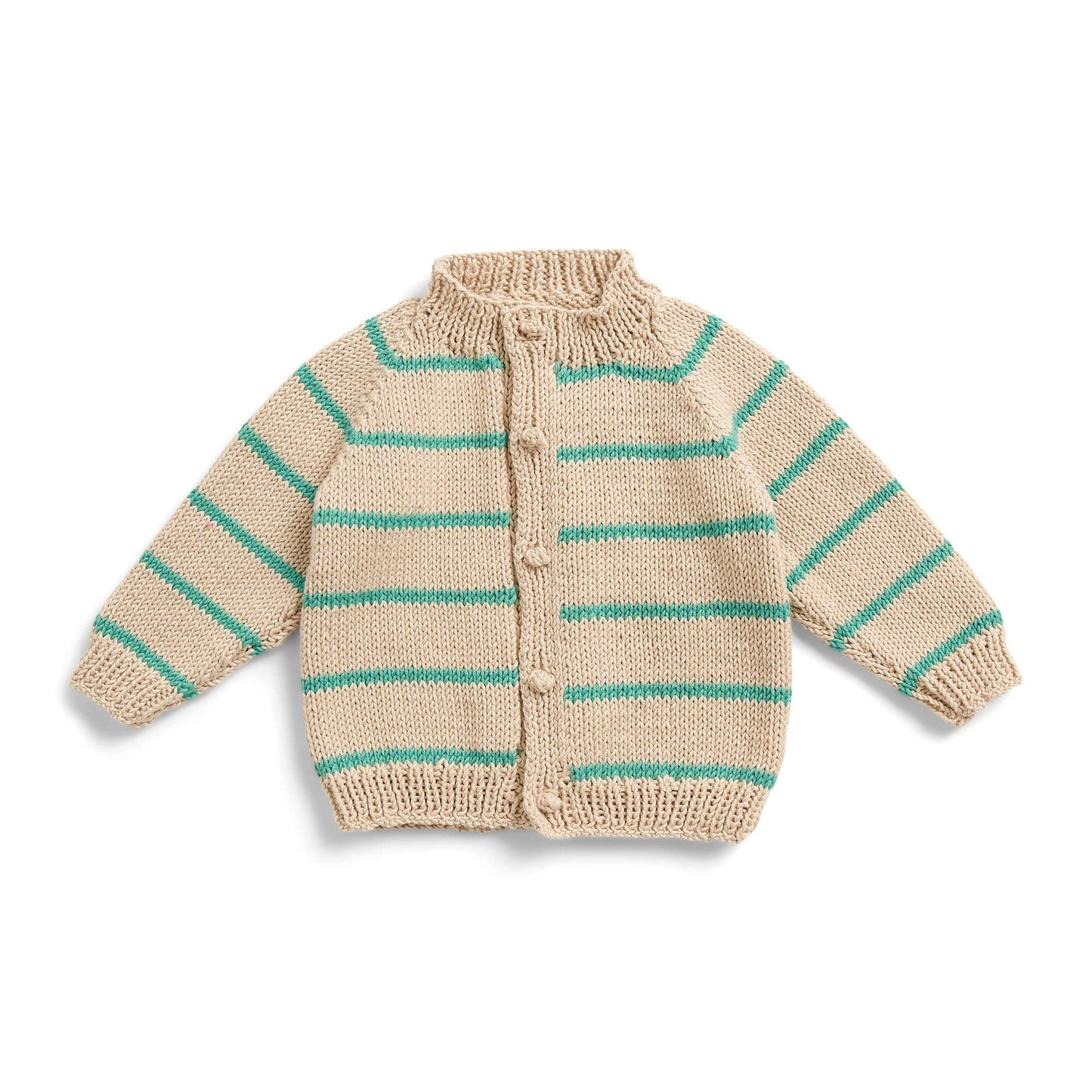 Bernat Sea Breeze Stripes Knit Baby Cardigan (Digital Download)