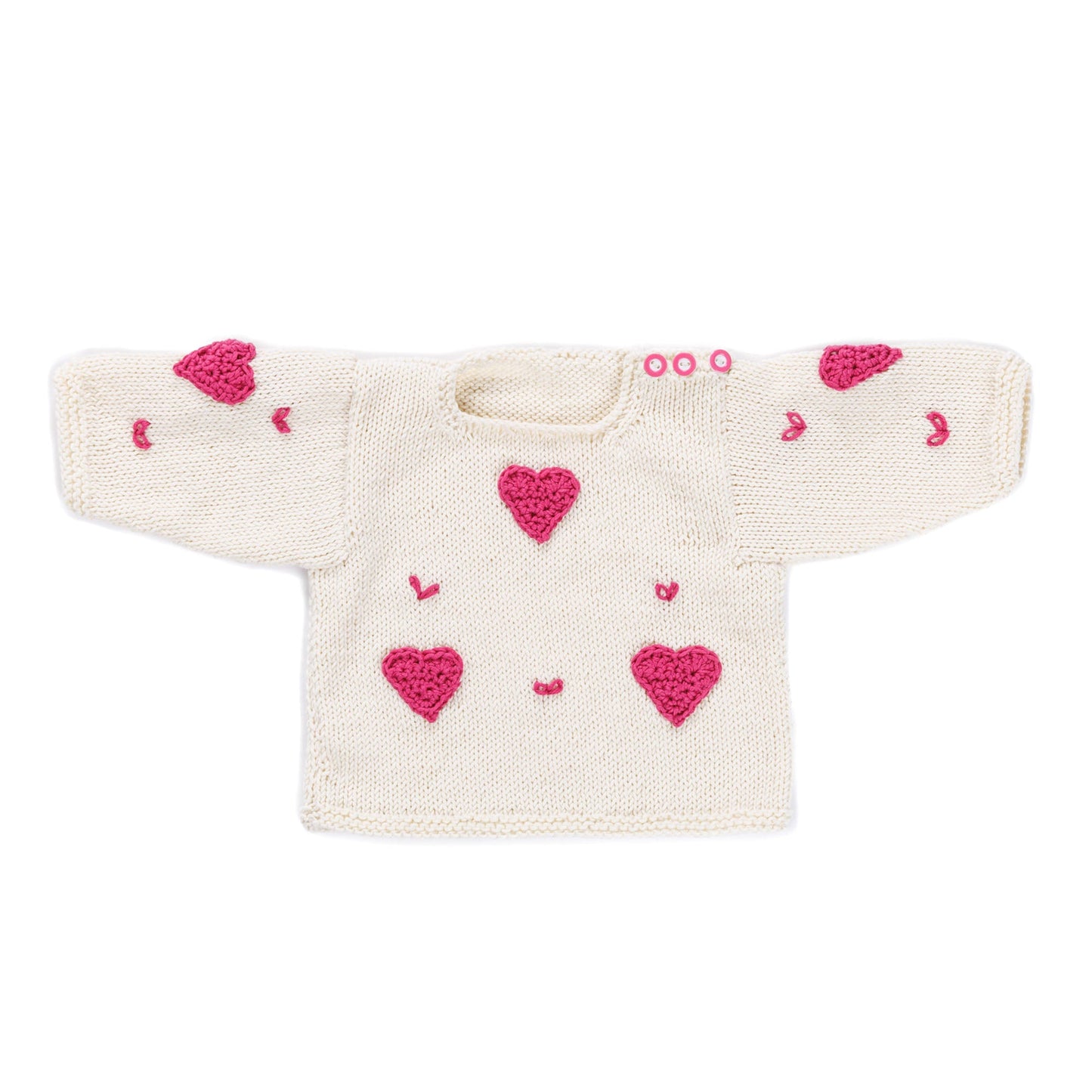 Bernat Heart Baby Pullover to Knit (Digital Download)