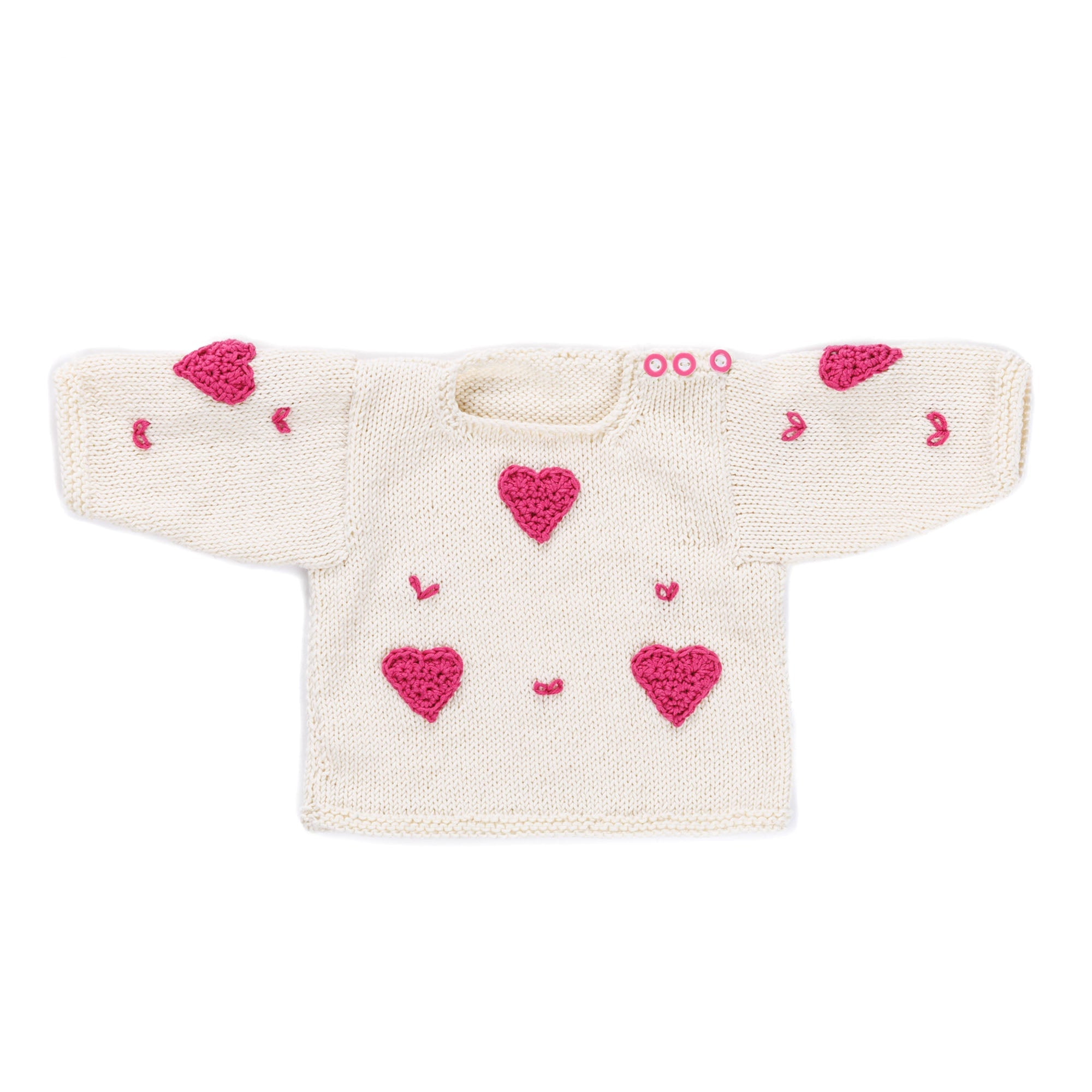 Bernat Heart Baby Pullover to Knit (Digital Download)
