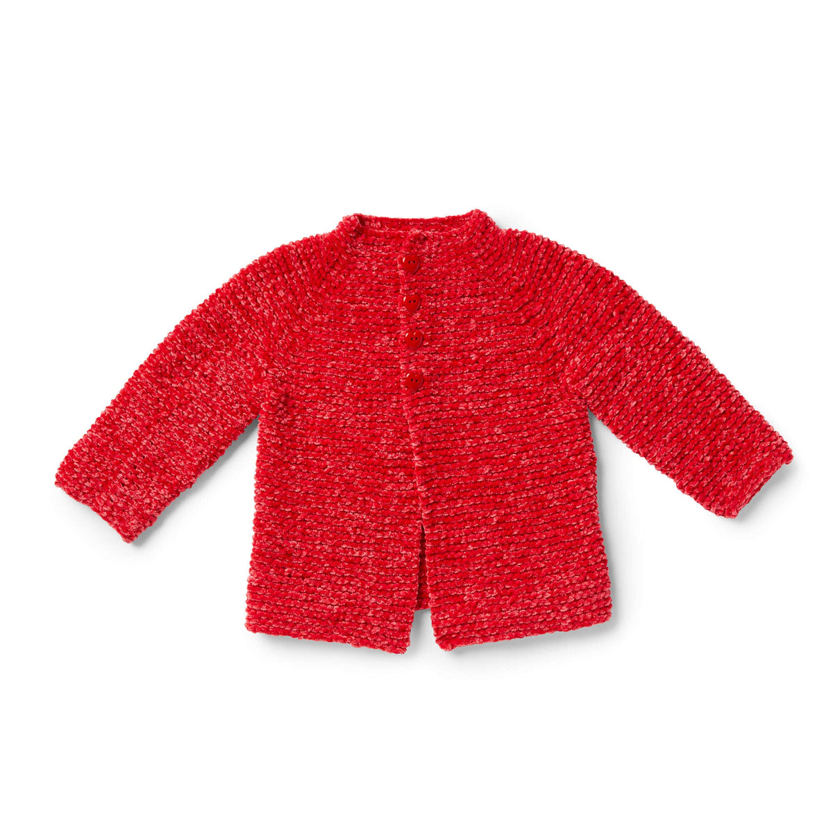 Bernat Go-Go Garter Stitch Knit Baby Jacket (Digital Download)