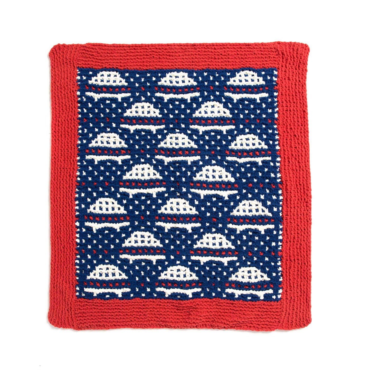 Bernat Knit Mosaic Simply Saucers Blanket (Digital Download)