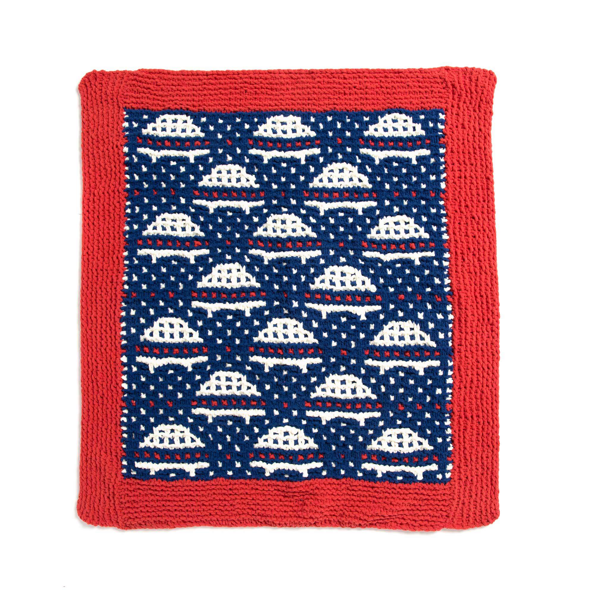 Bernat Knit Mosaic Simply Saucers Blanket (Digital Download)