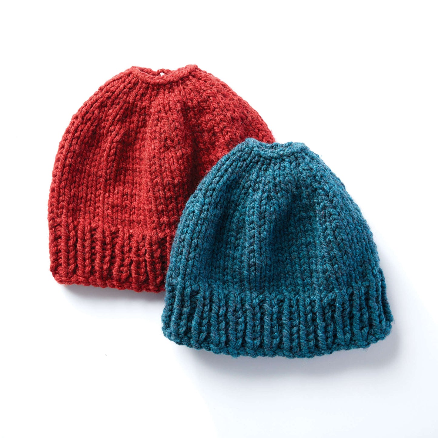 Bernat Family Fun Messy Bun Knit Hats (Digital Download)