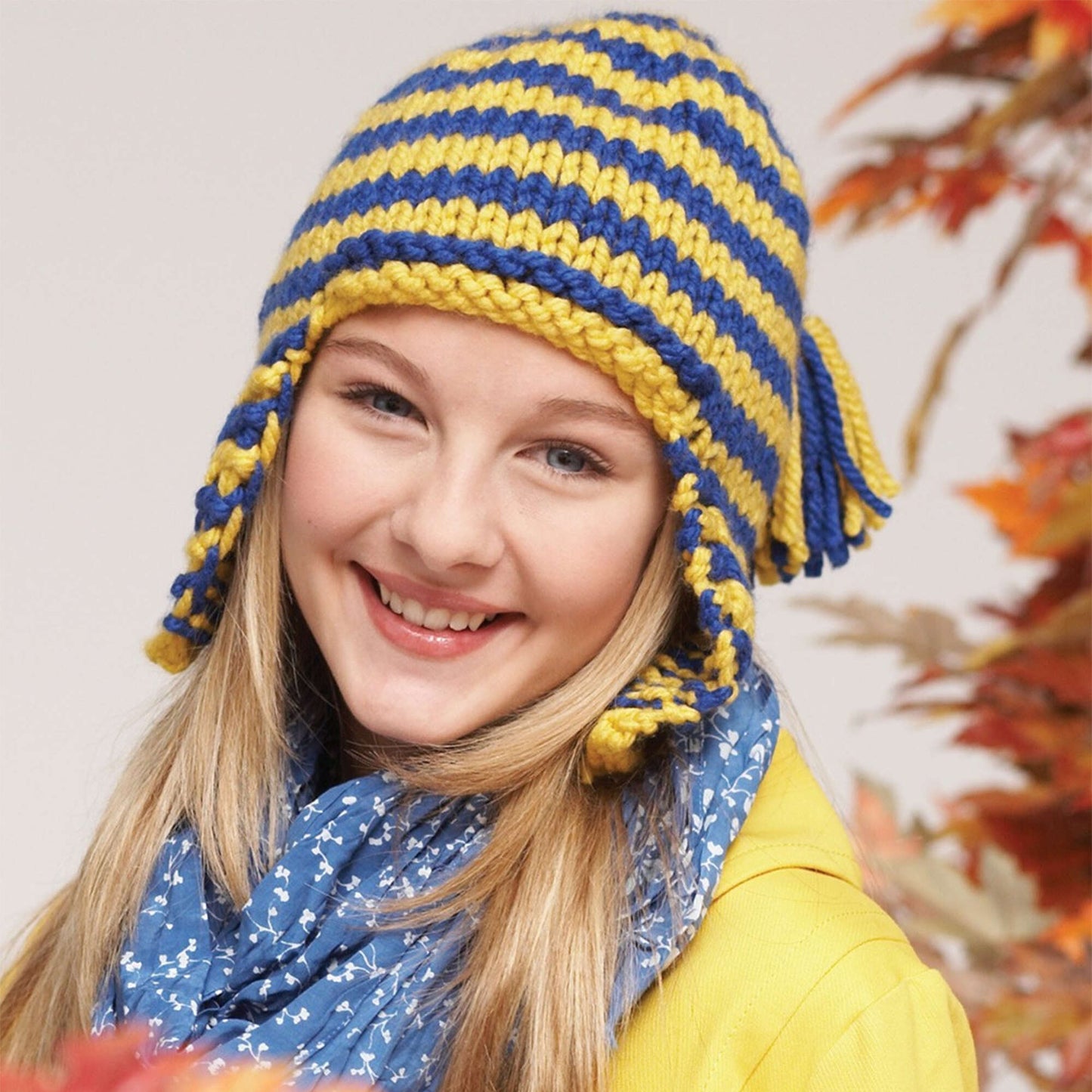 Bernat Knit Earflap Cap (Digital Download)