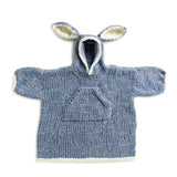 KNITTING PATTERN - BERNAT FUNNY BUNNY KIDS KNIT BLANKET HOODIE, 10/12 YRS
