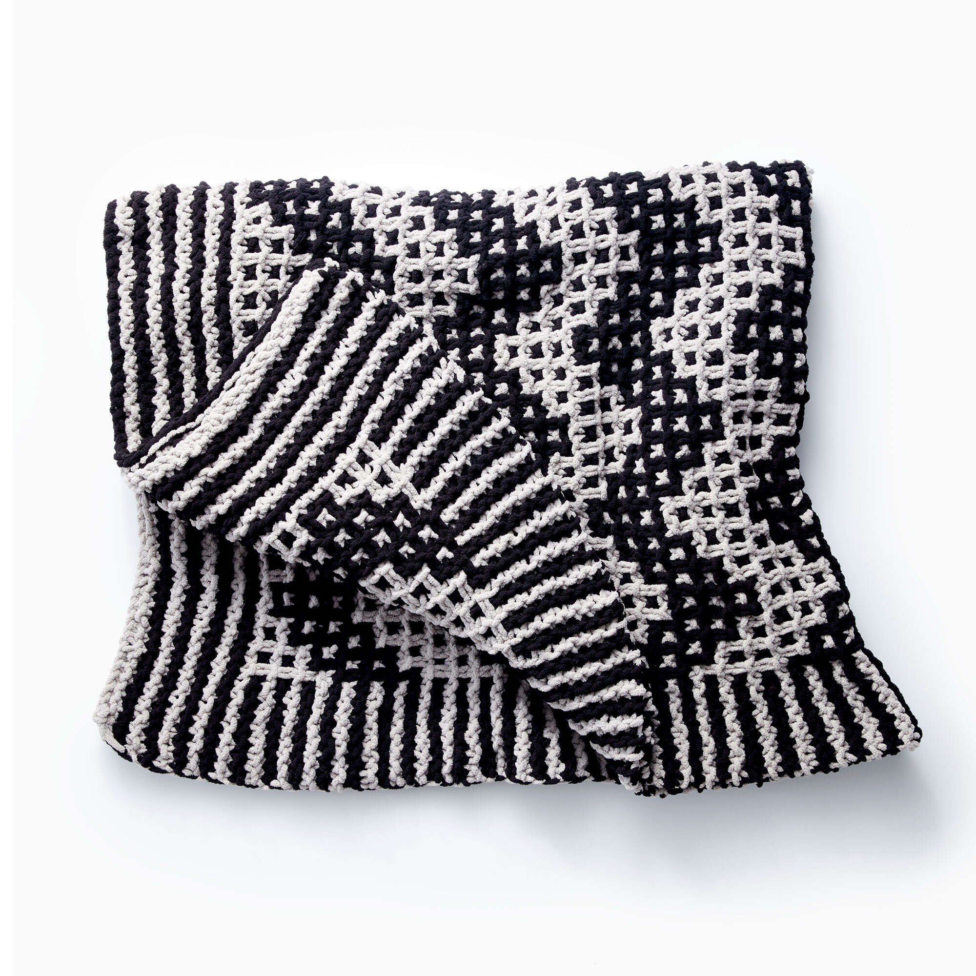 Bernat Mosaic Chevron Knit Blanket (Digital Download)