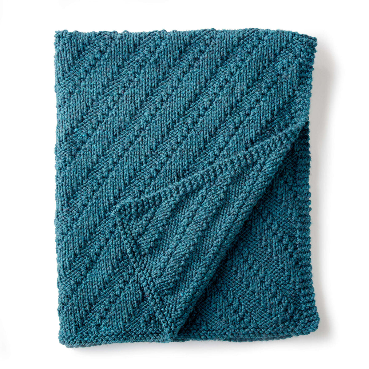Bernat Chunky Reversible Knit Lap Blanket (Digital Download)