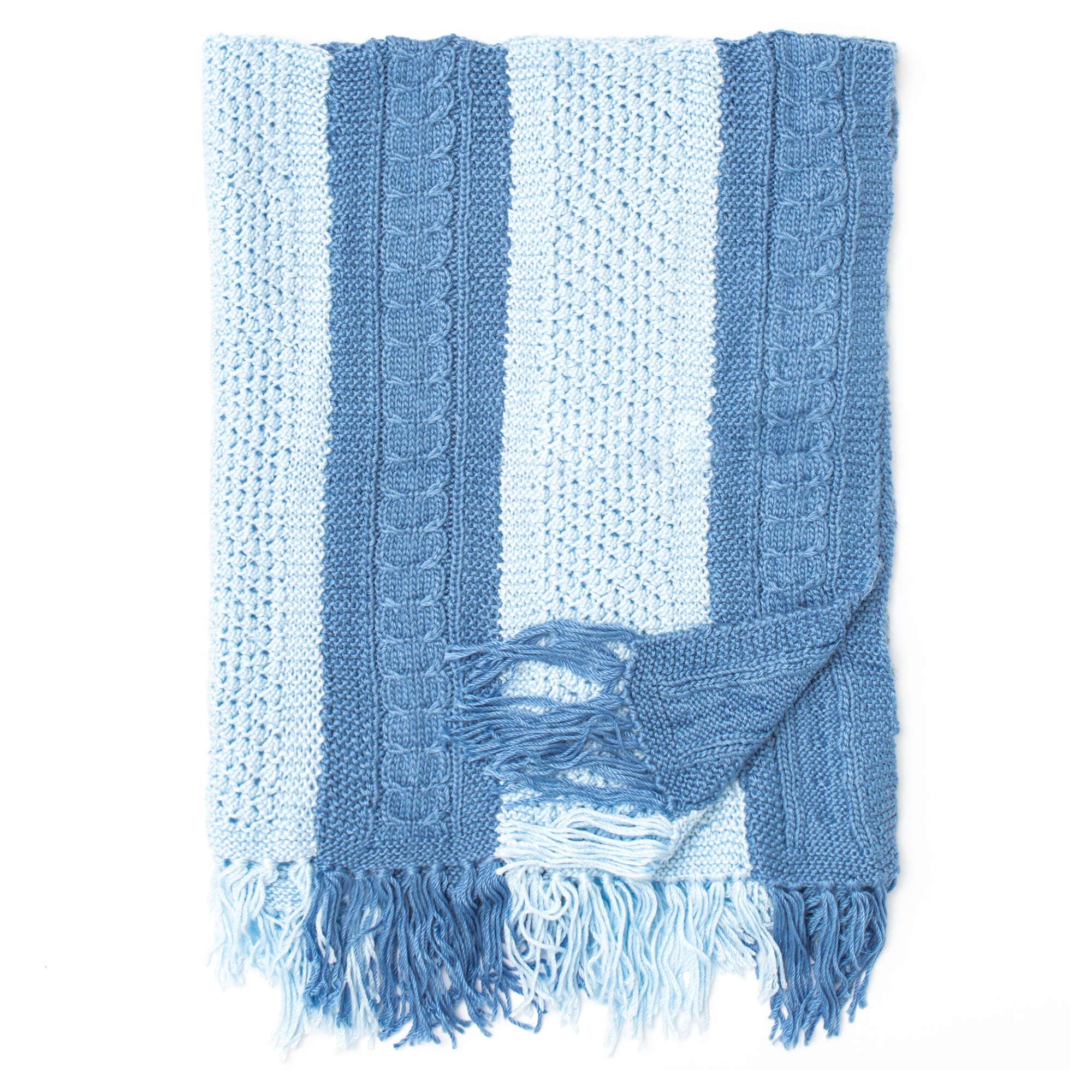 Bernat Shades of Blue Blanket (Digital Download)