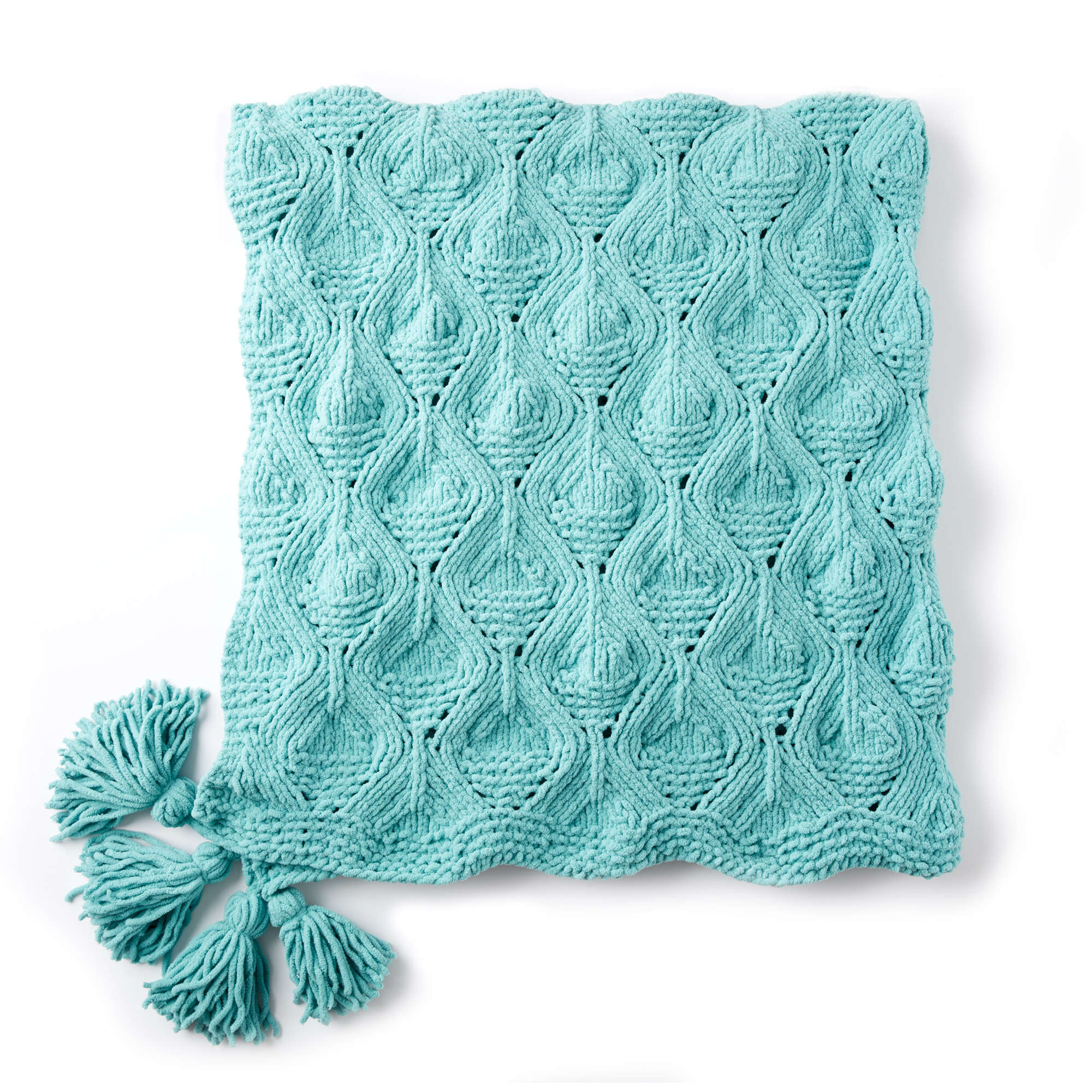 Bernat Diamond In the Rough Knit Blanket (Digital Download)