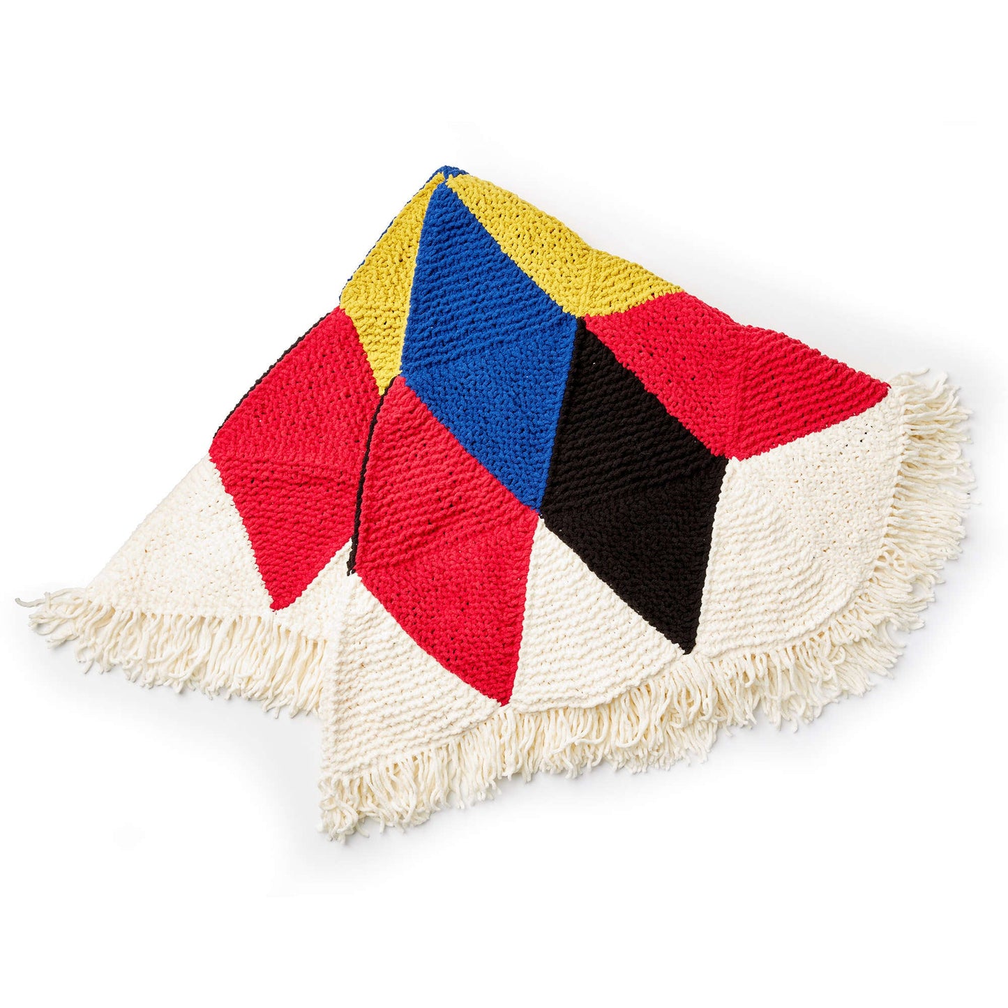 Bernat Hexagonal Starburst Knit Afghan (Digital Download)