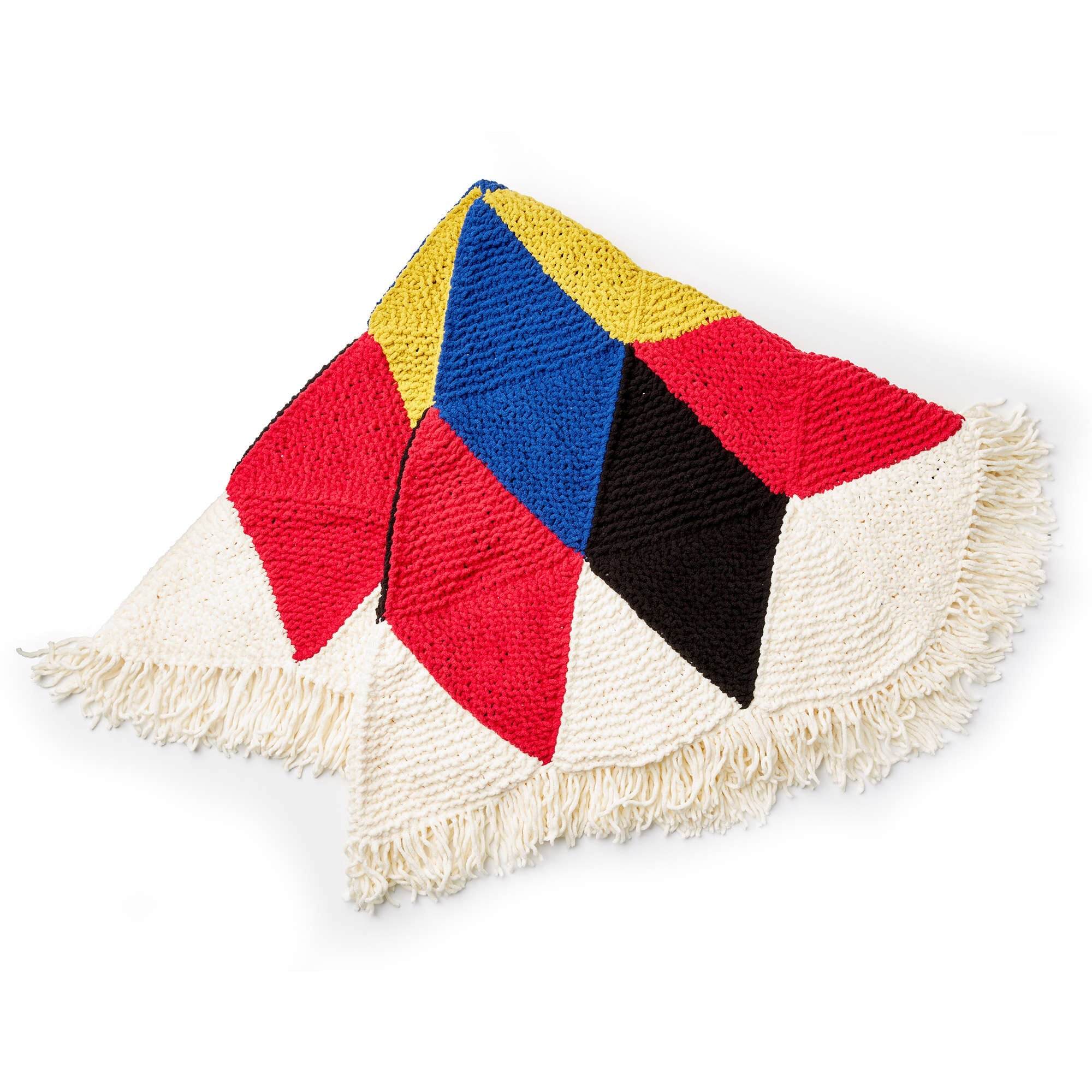 Bernat Hexagonal Starburst Knit Afghan (Digital Download)
