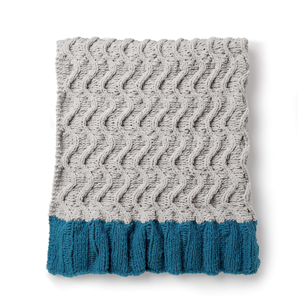 Bernat Zig-Zag Dip Knit Blanket (Digital Download)