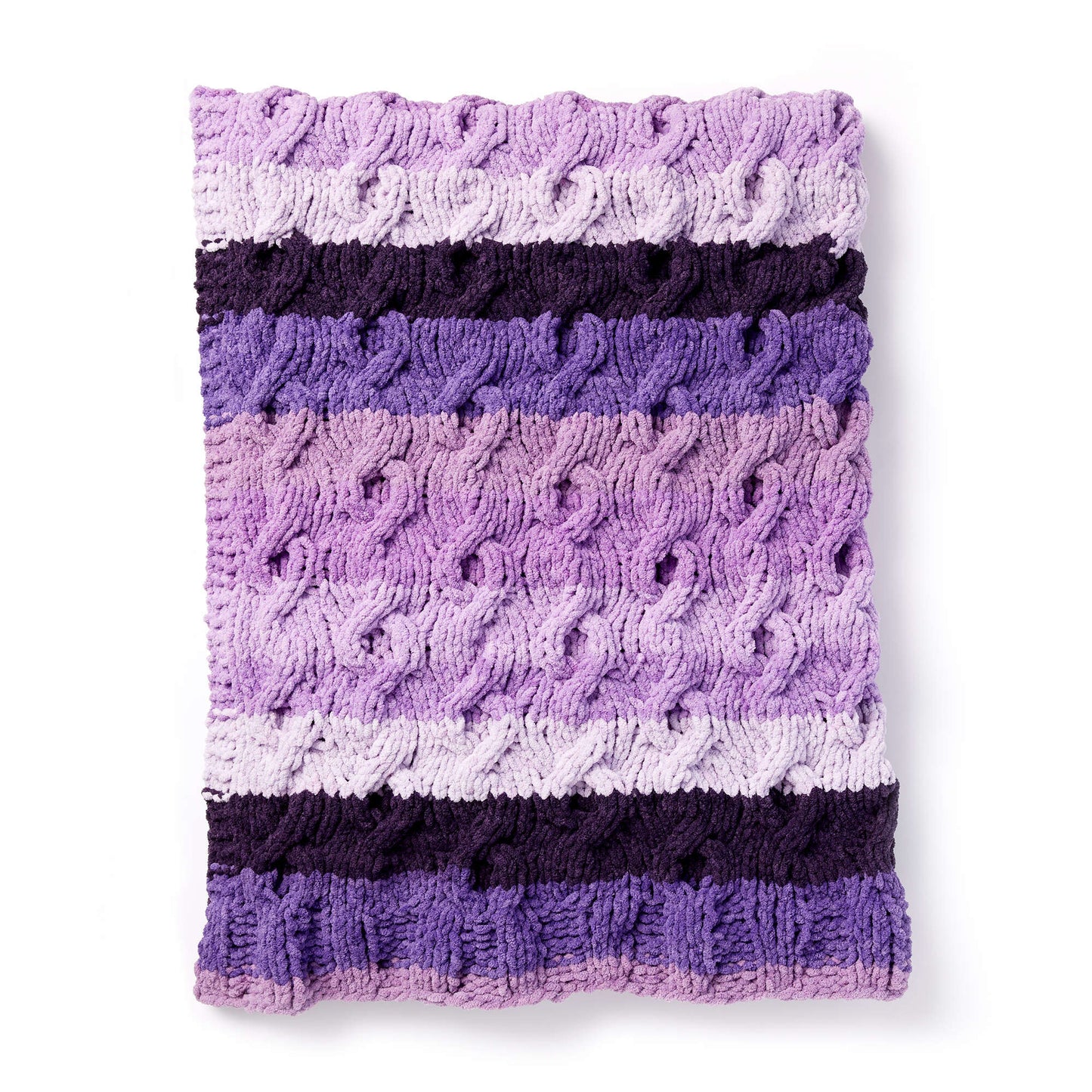 Bernat Fading Cables Knit Blanket (Digital Download)