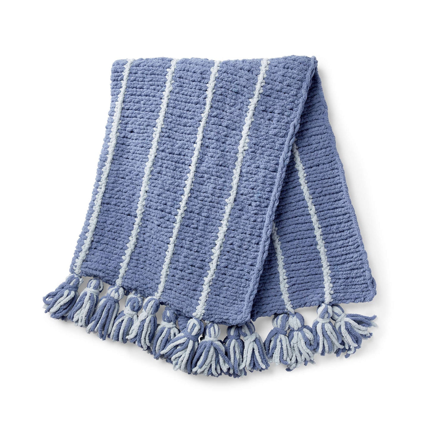 Bernat Pinstripe Knit Afghan (Digital Download)