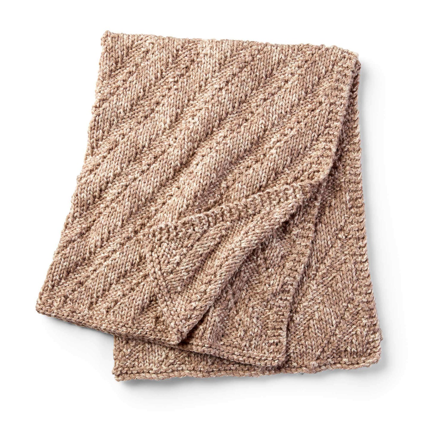 Bernat Reversible Knit Lap Blanket (Digital Download)