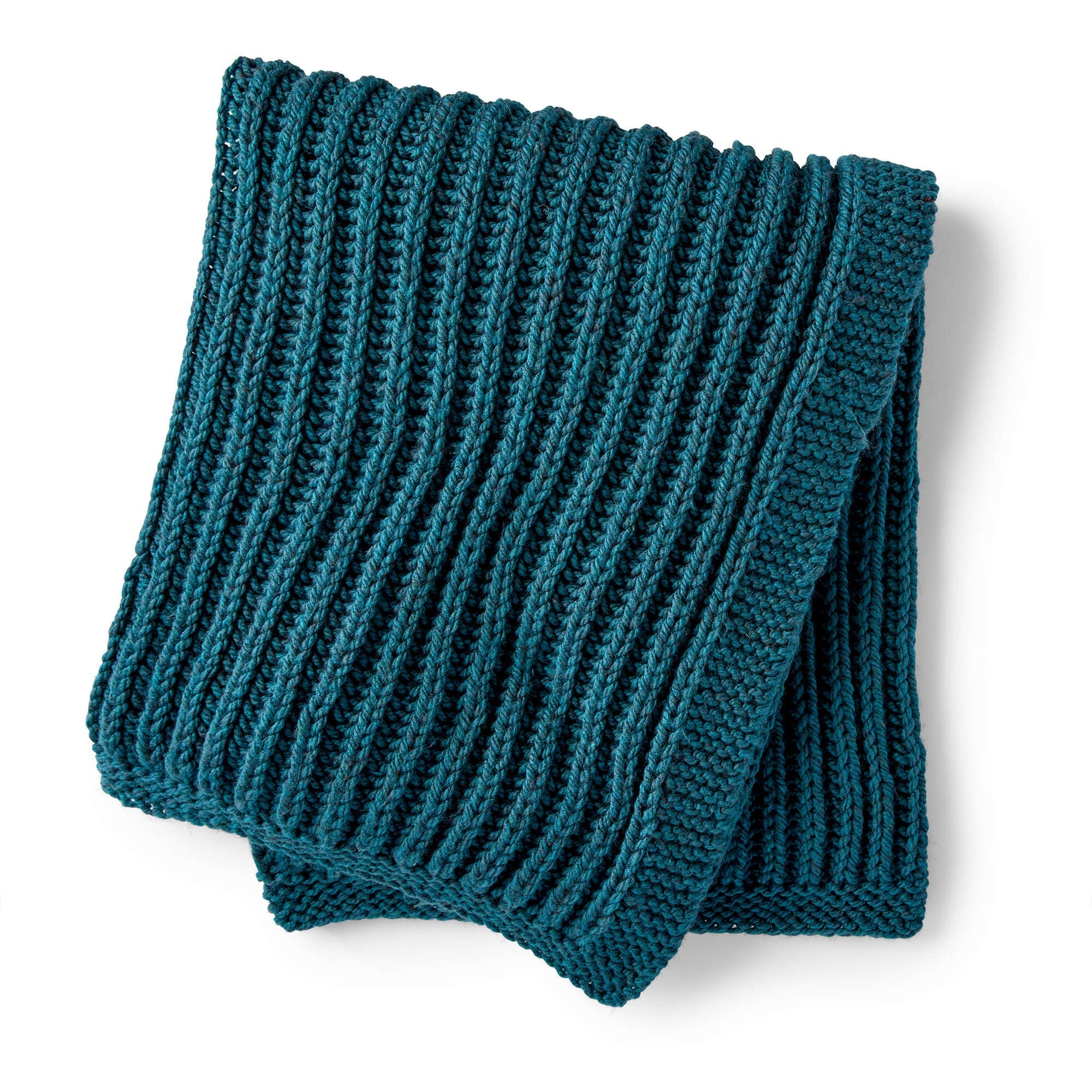 Bernat Squishy Fisherman's Rib Knit Blanket (Digital Download)