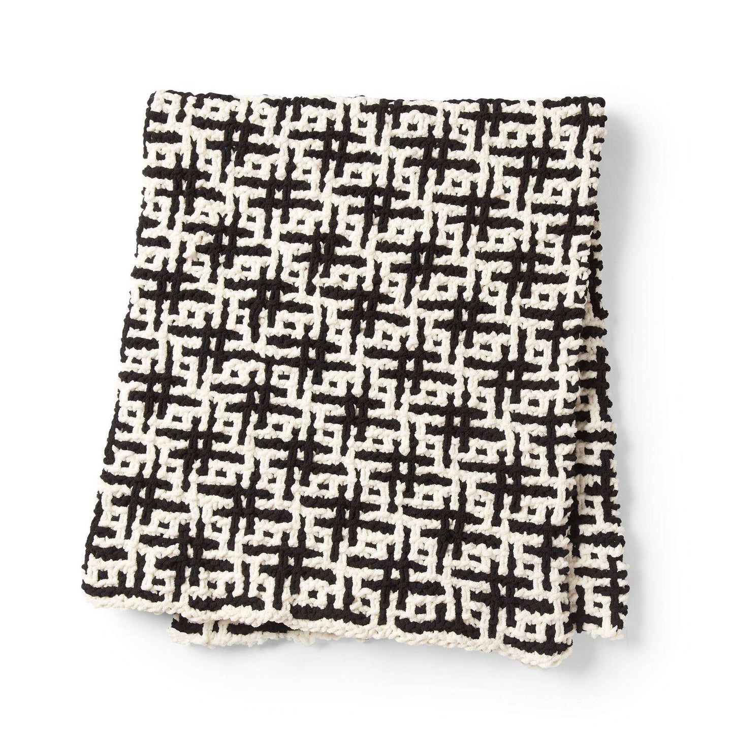 Bernat Mosaic Grid Knit Blanket (Digital Download)