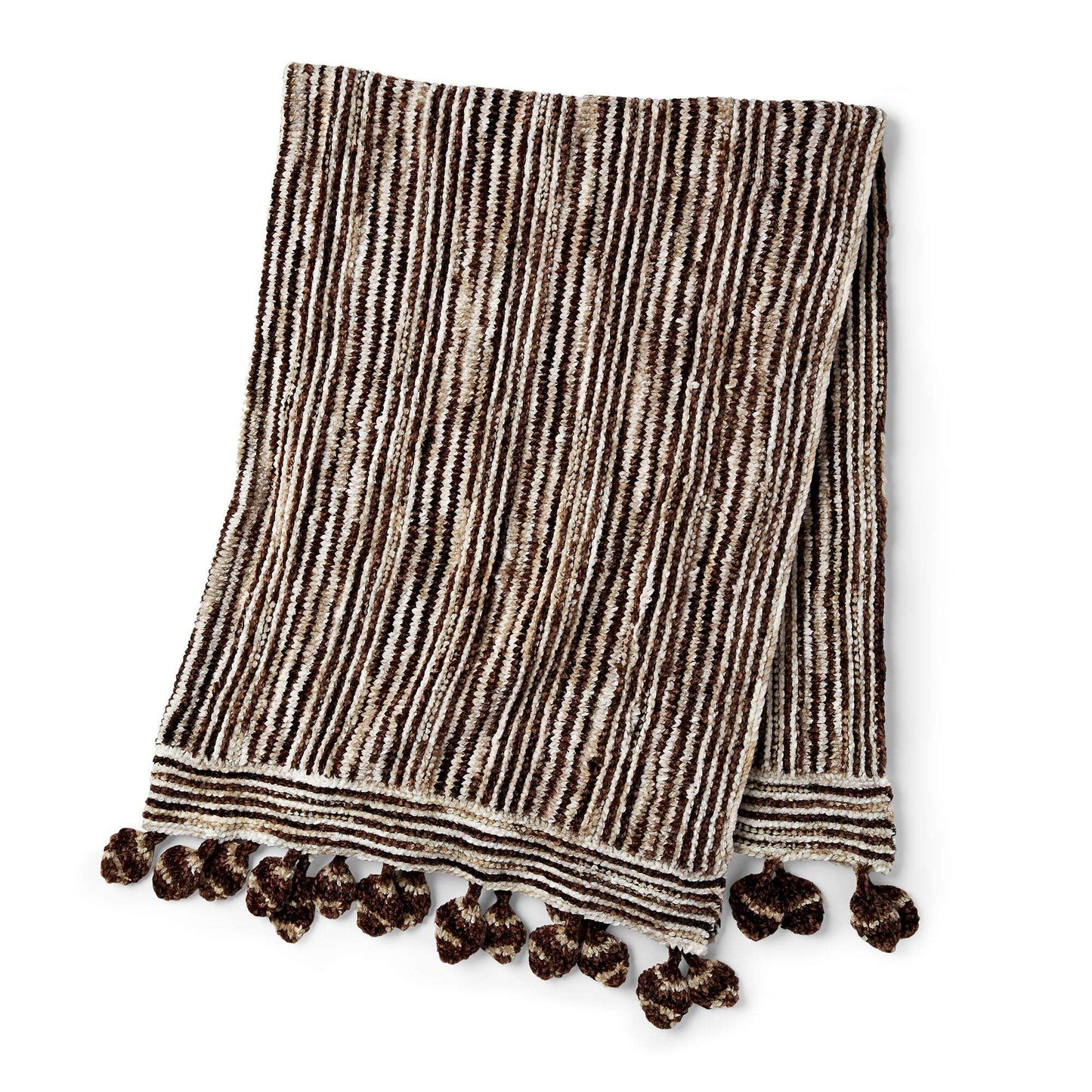 Bernat Little Leaves All In a Row Knit Blanket (Digital Download)