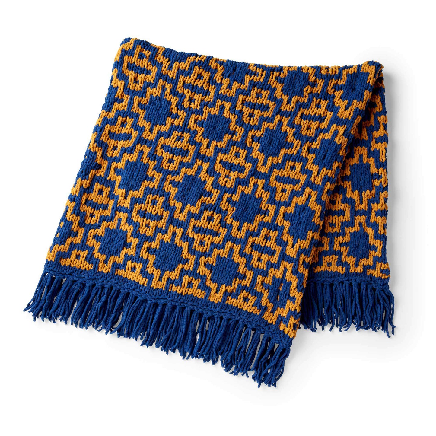 Bernat Mosaic Diamonds Knit Blanket (Digital Download)