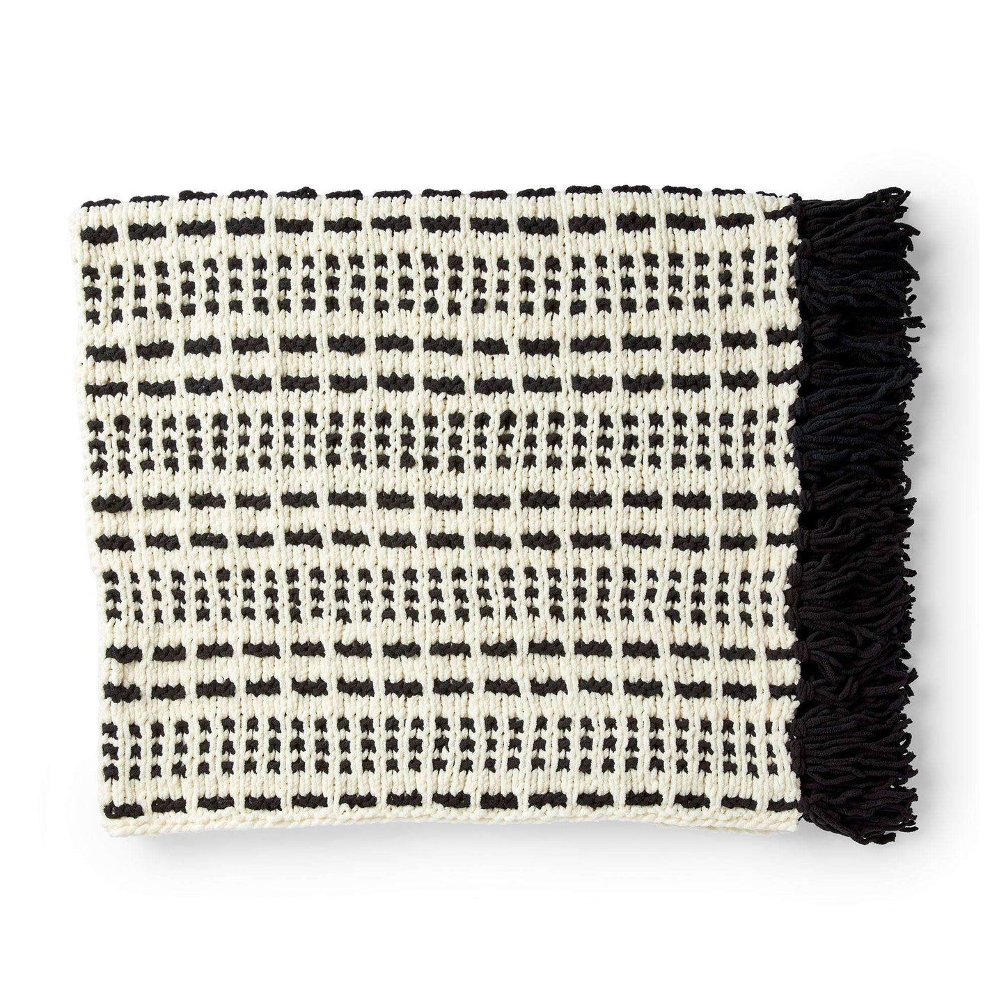 Bernat Woven Stripes Knit Blanket (Digital Download)