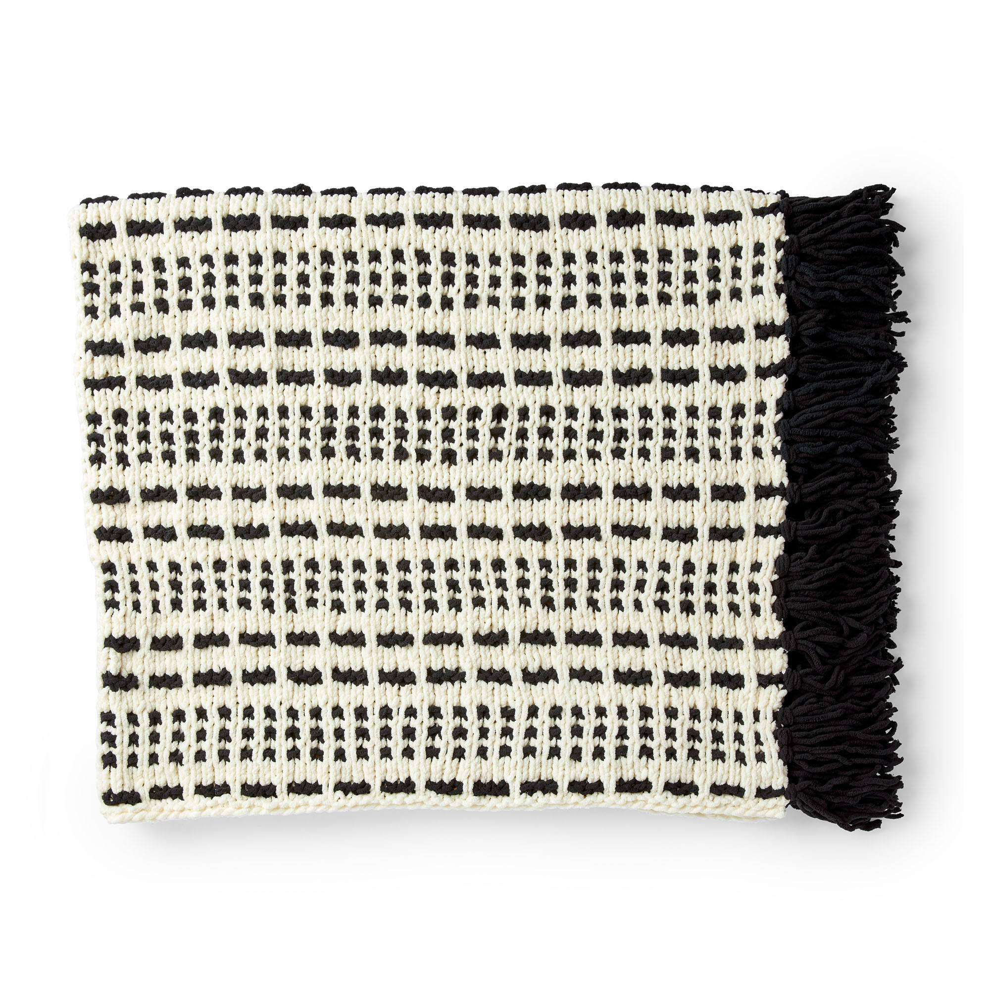 Bernat Woven Stripes Knit Blanket (Digital Download)