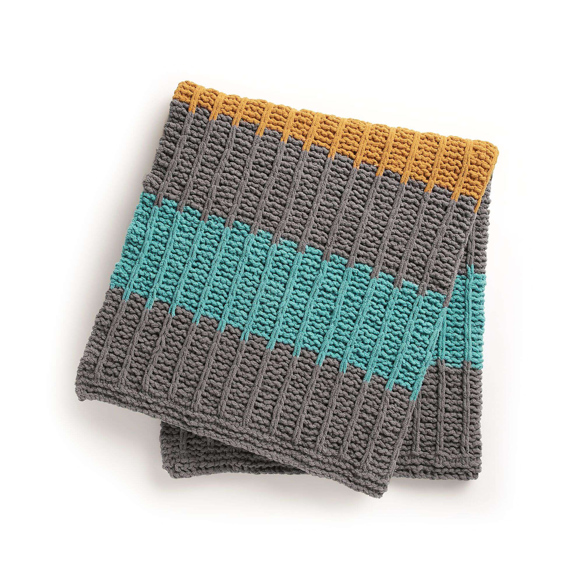 Bernat Soothing Slip Stitches Knit Blanket (Digital Download)