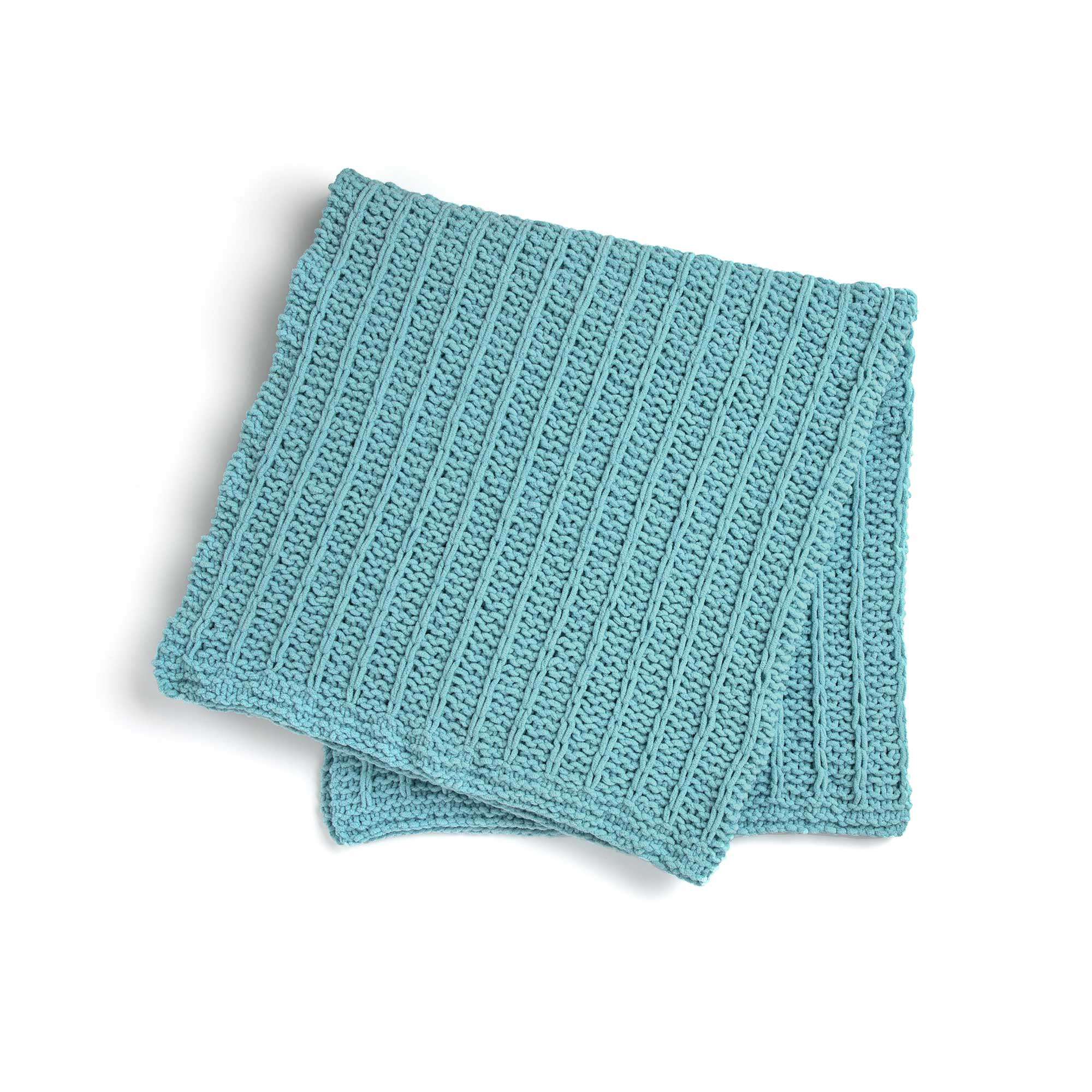 Bernat Sparkle Slip Stitch Knit Blanket (Digital Download)