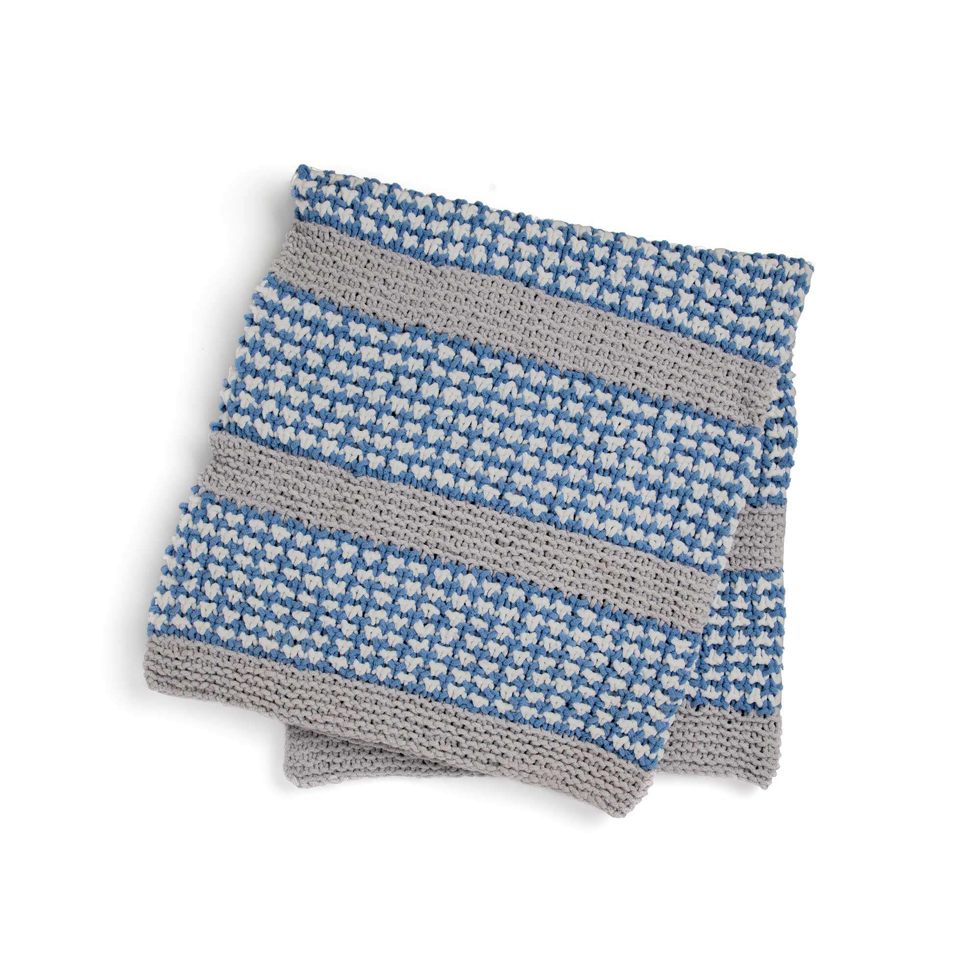 Bernat Sparkle Dots and Ridges Knit Blanket (Digital Download)
