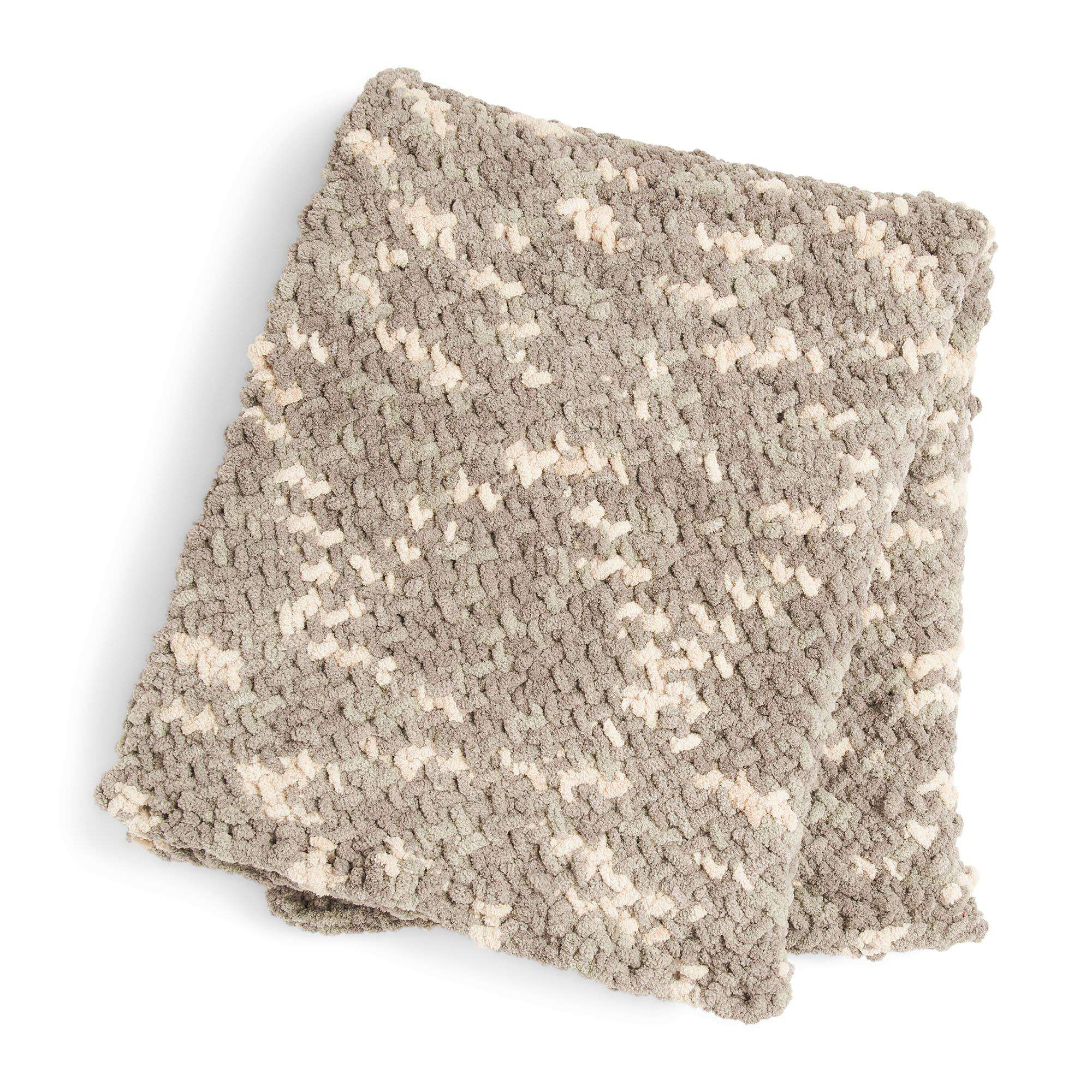 Bernat Herringbone Stitch Knit Blanket (Digital Download)