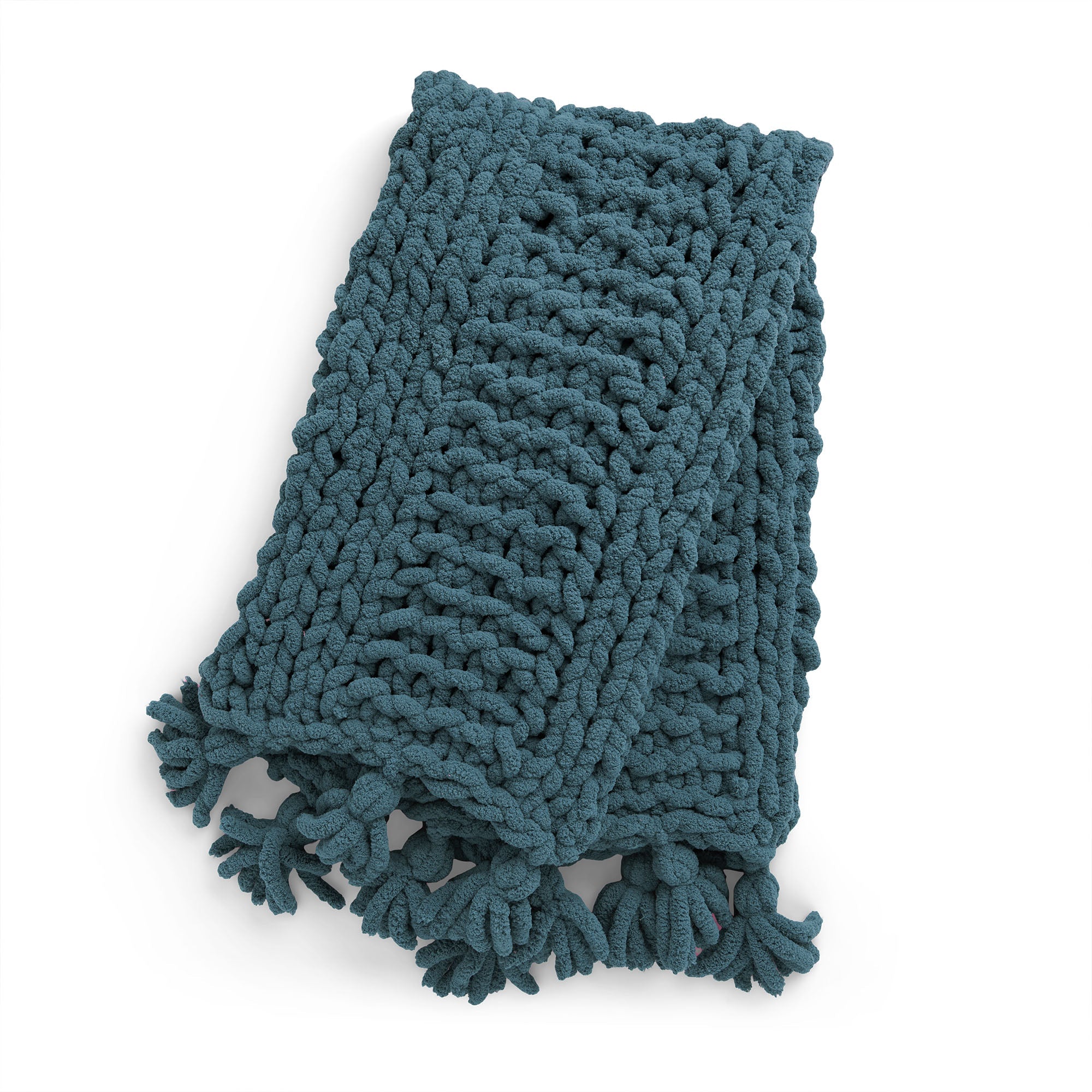 Bernat Cozy Does It Garter Knit Blanket (Digital Download)