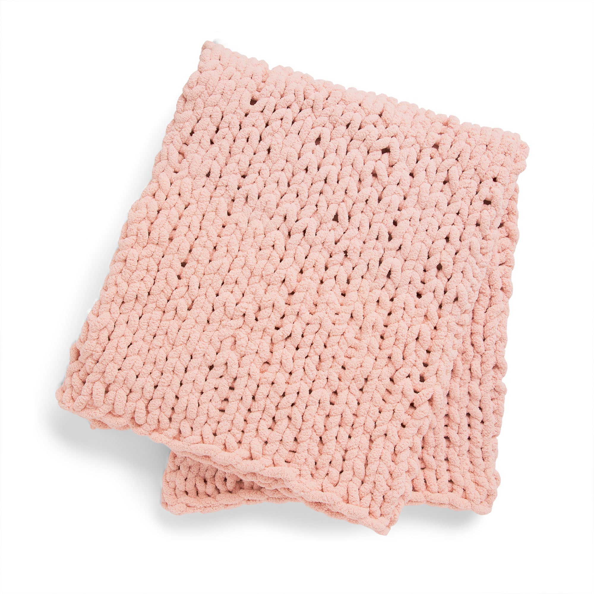 Bernat Nap Trapped Stocking Stitch Knit Blanket (Digital Download)