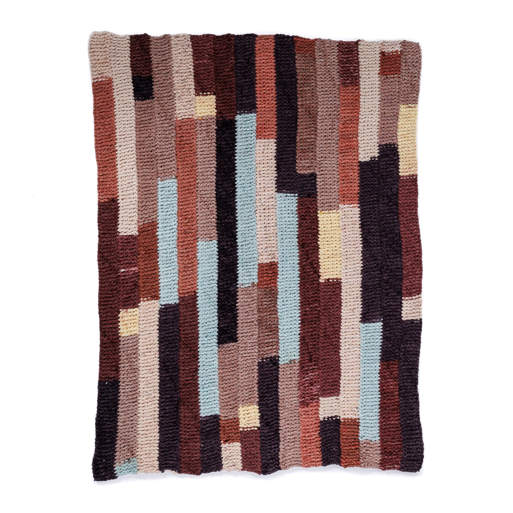 Bernat Patchwork Strips Knit Quilt (Digital Download)
