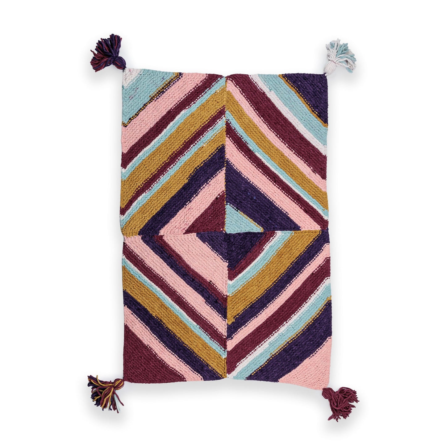 Bernat Quarter Stripes Knit Blanket (Digital Download)
