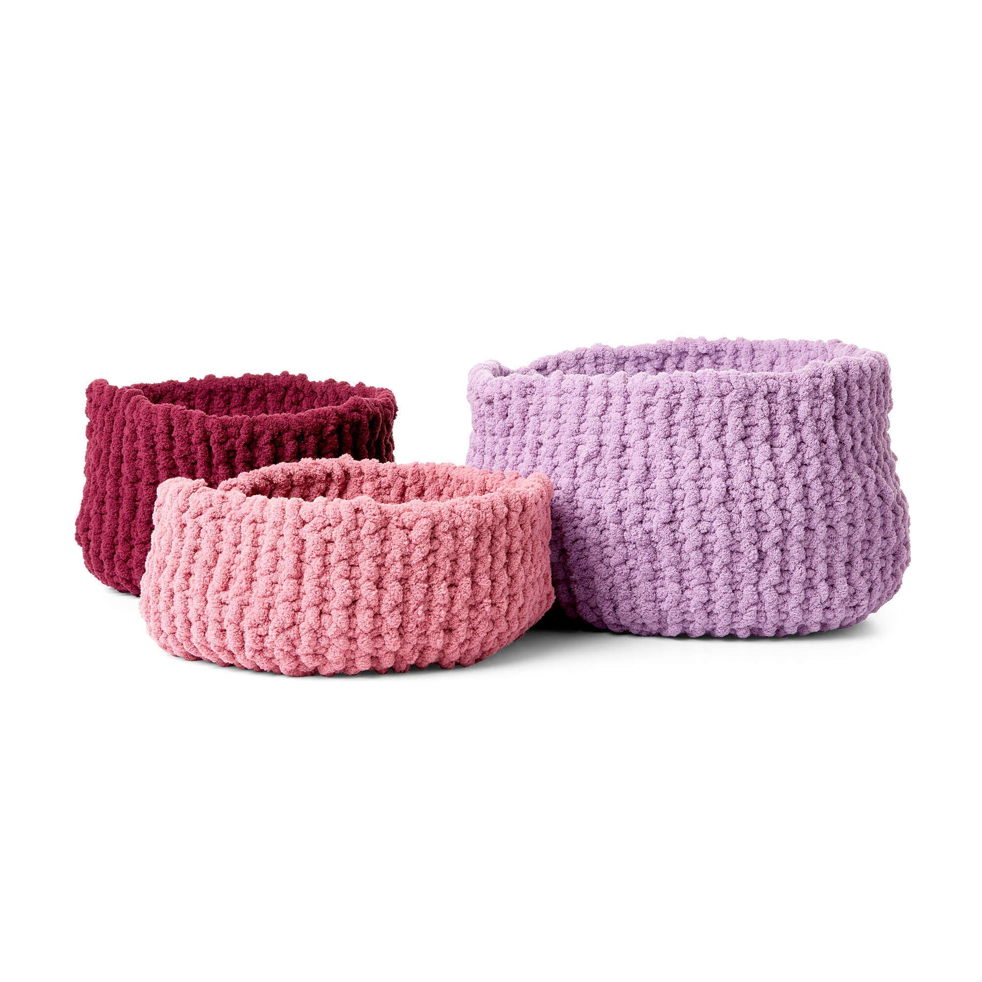 Bernat Garter Stitch Knit Baskets (Digital Download)