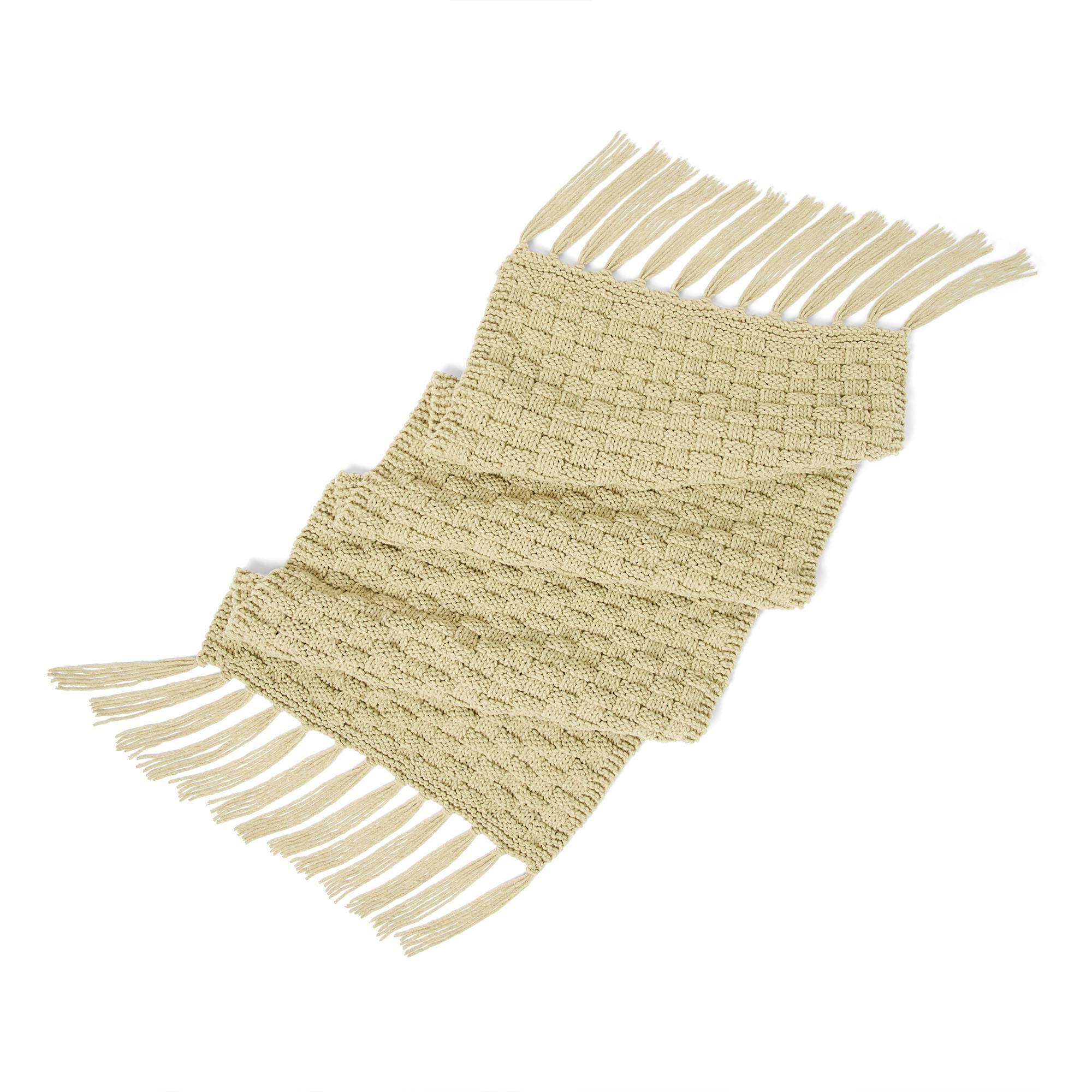 Bernat Basketweave Knit Wearable Throw (Digital Download)