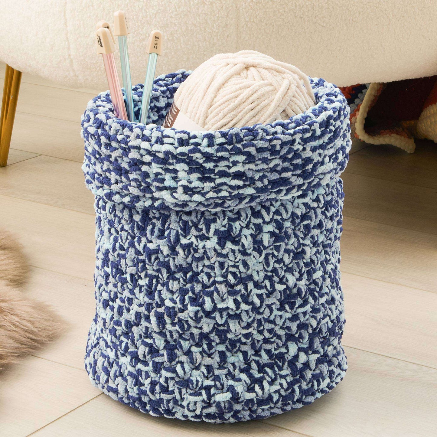 Bernat Textured Knit Basket (Digital Download)