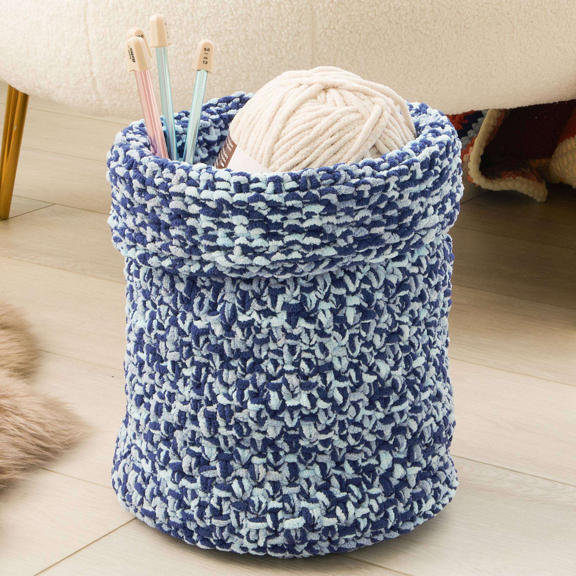 Bernat Textured Knit Basket (Digital Download)