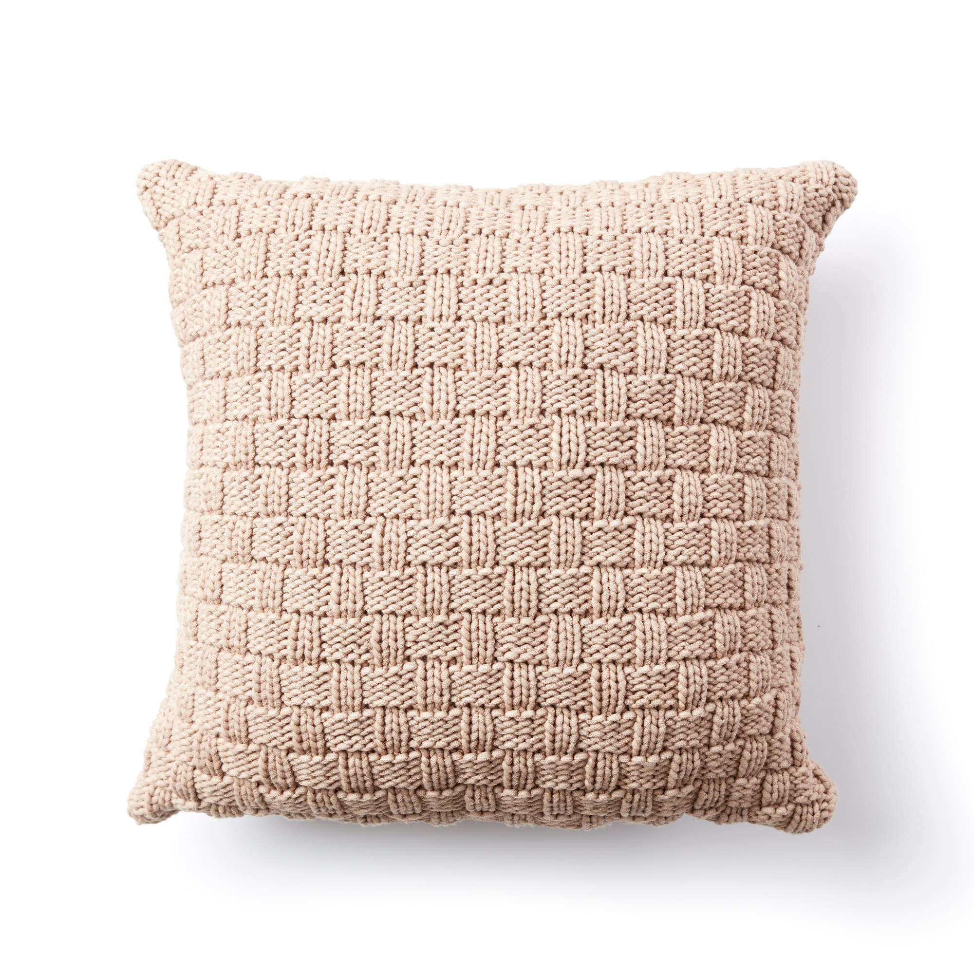 Bernat Basketweave Knit Pillow (Digital Download)