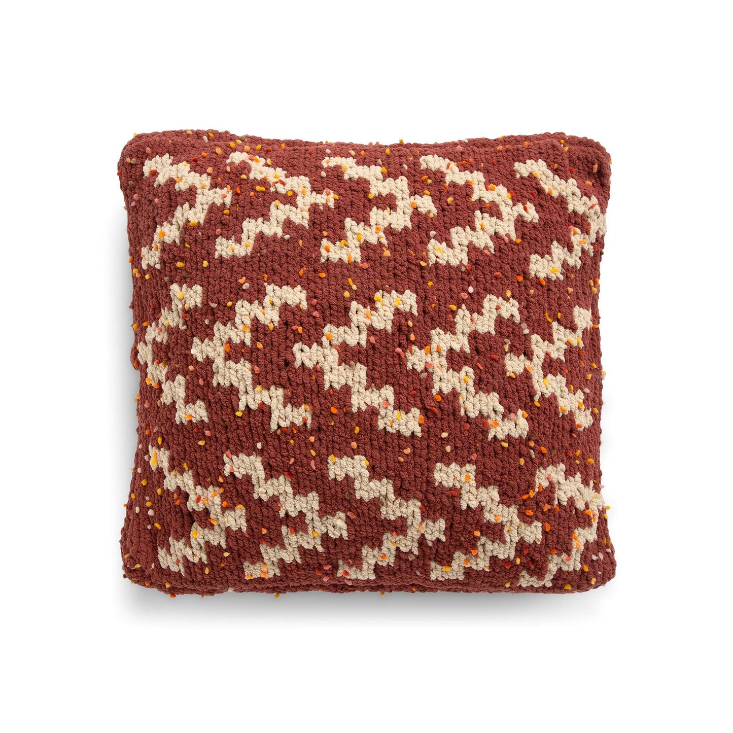 Bernat Earthen Geometry Knit Pillow (Digital Download)