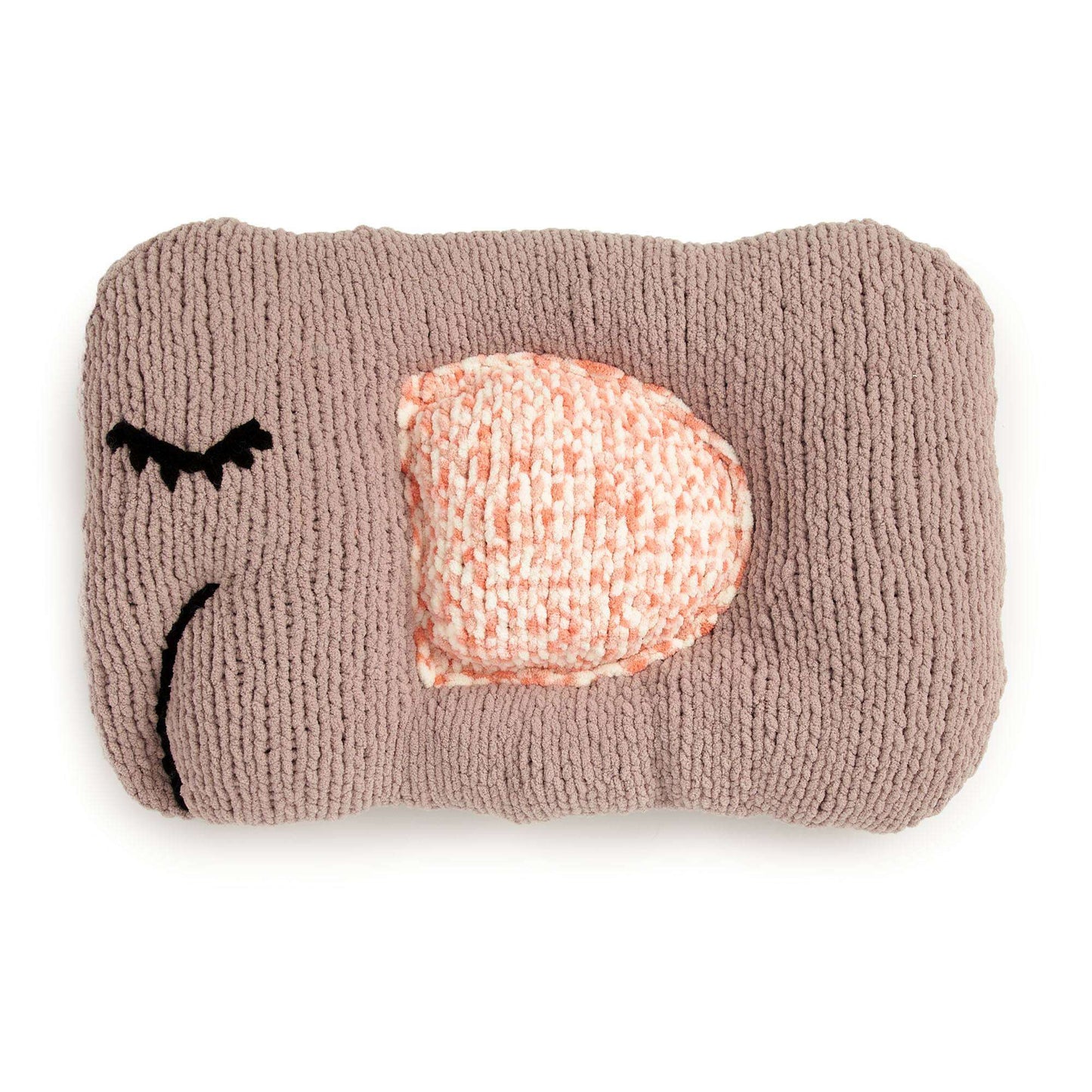 Bernat Sleepy Elephant Knit Pillow (Digital Download)