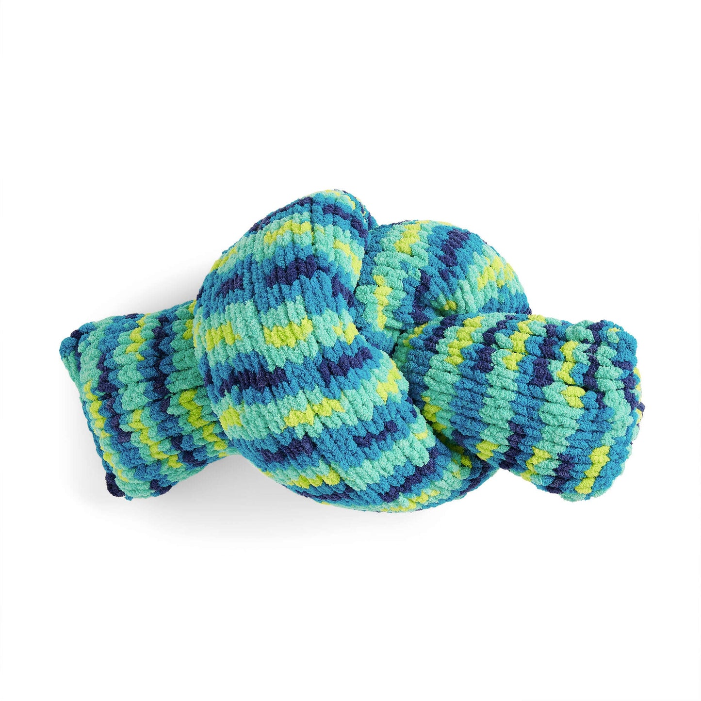 Bernat Neon Knit Knot Pillow (Digital Download)
