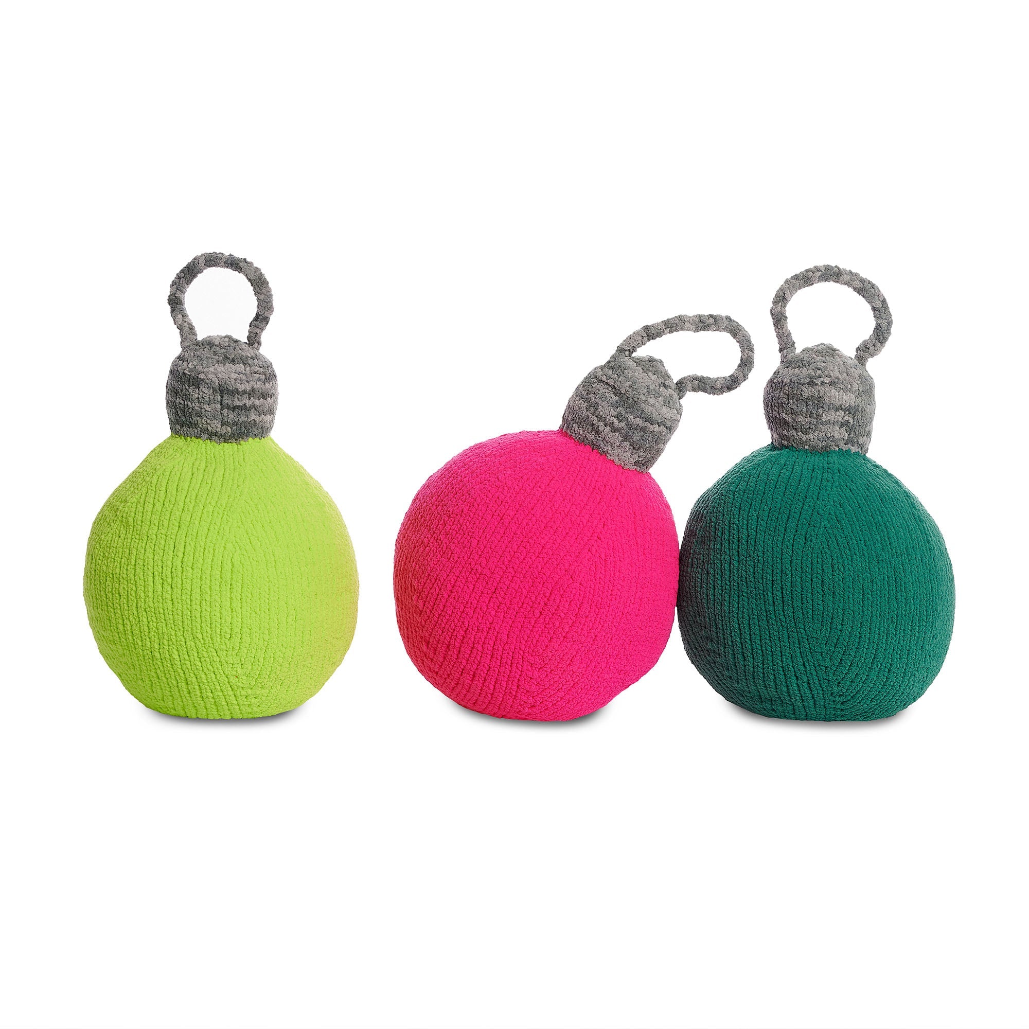 Bernat Jolly Bauble Knit Pillow (Digital Download)