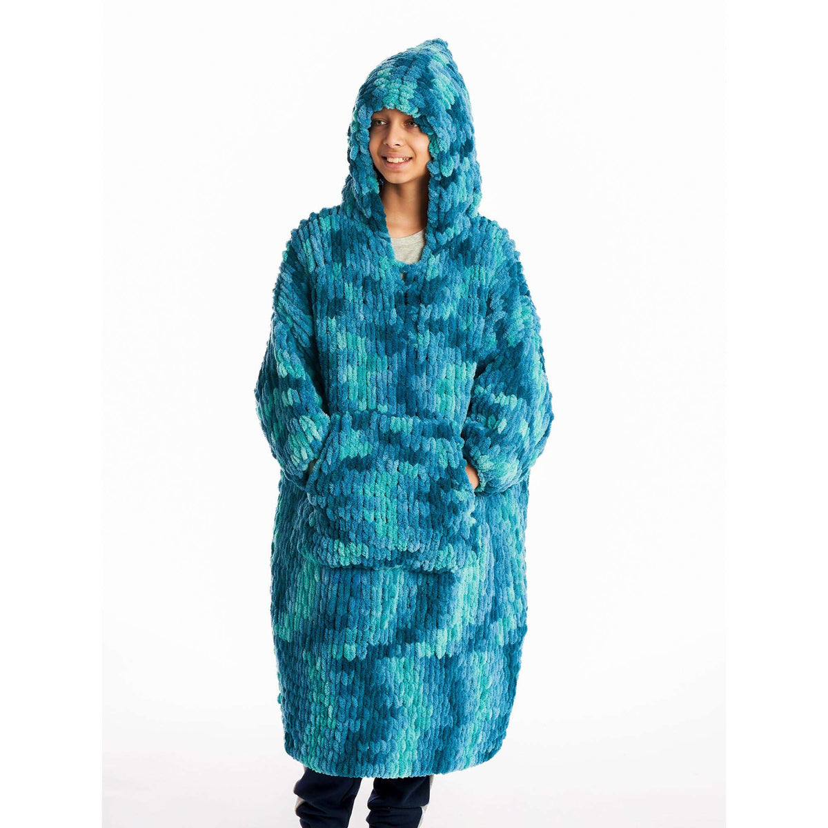Bernat Craft EZ Kids Blanket Hoodie