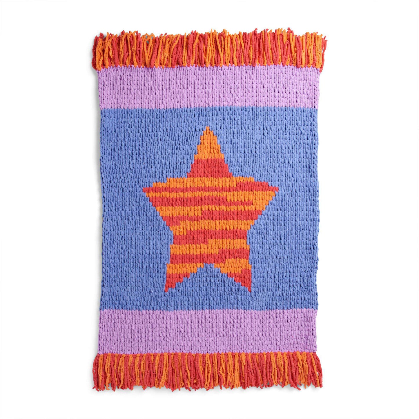 Bernat Craft EZ Striping Star Blanket (Digital Download)