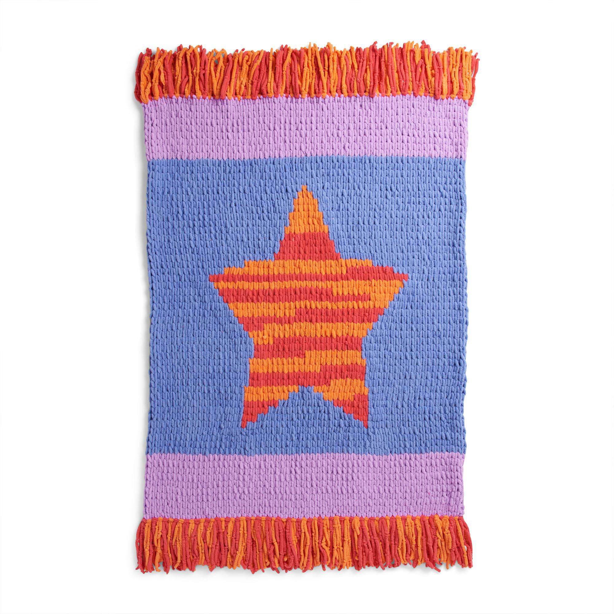 Bernat Craft EZ Striping Star Blanket (Digital Download)