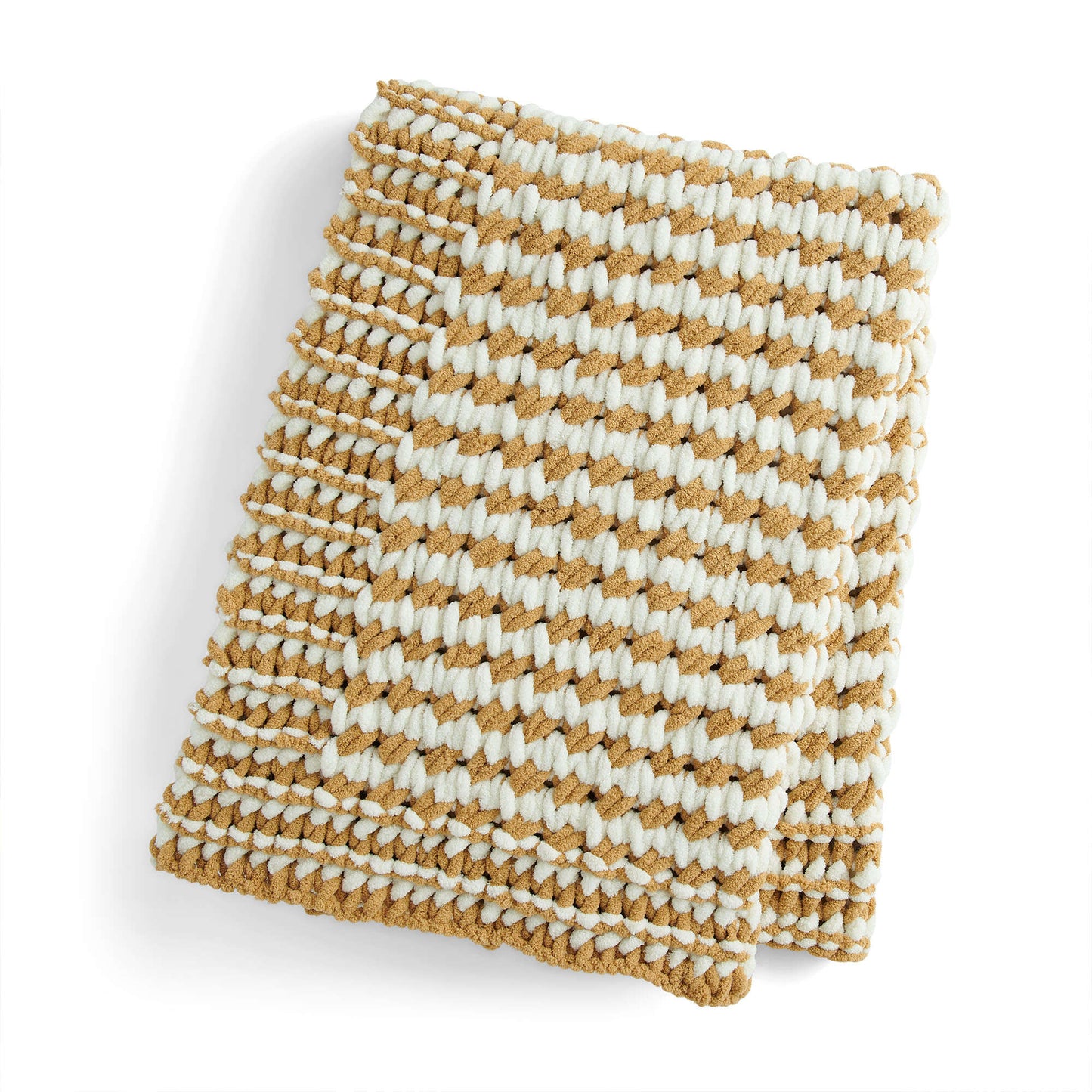 Bernat Craft EZ Stripes Textures Throw Blanket (Digital Download)
