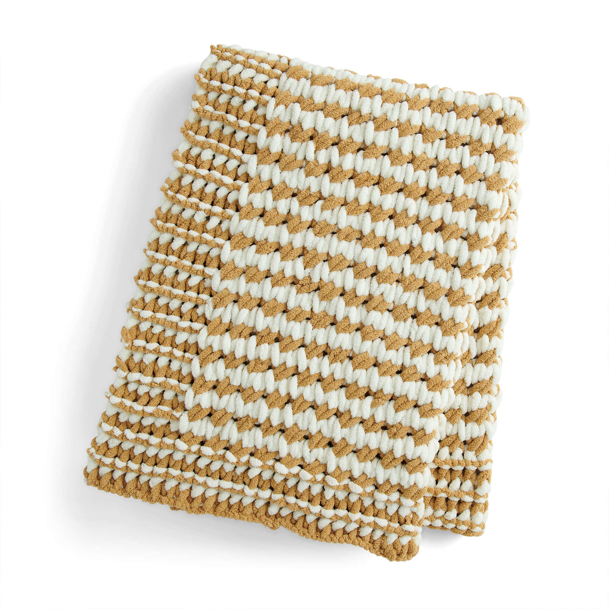 Bernat Craft EZ Stripes Textures Throw Blanket (Digital Download)