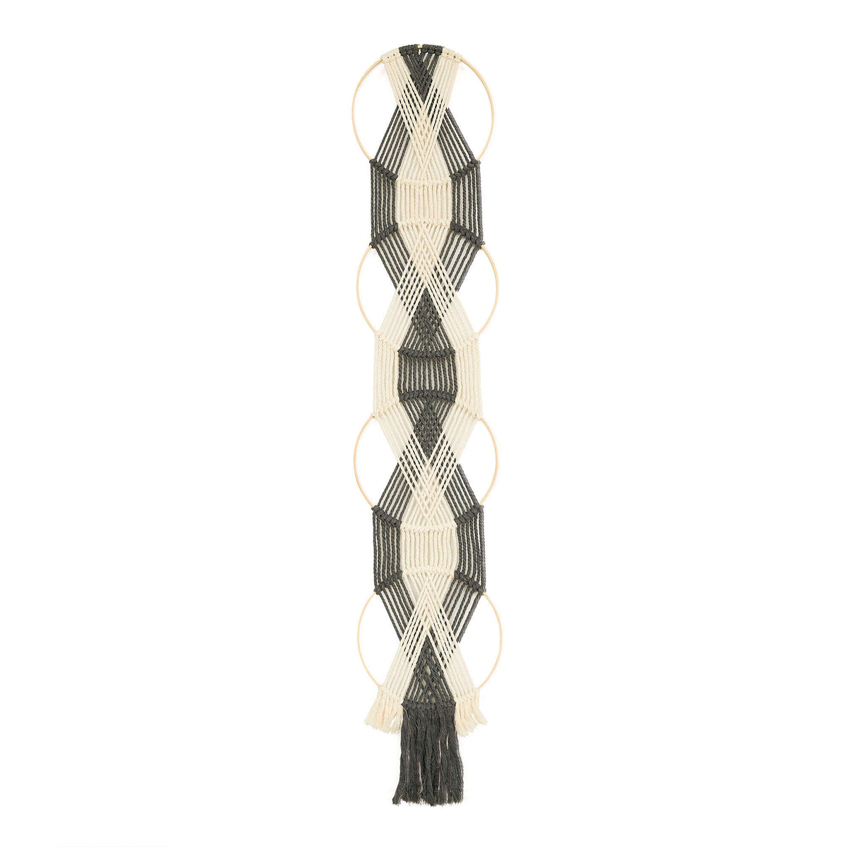 Bernat Zig Zag Diamonds Macrame Wall Hanging (Digital Download)
