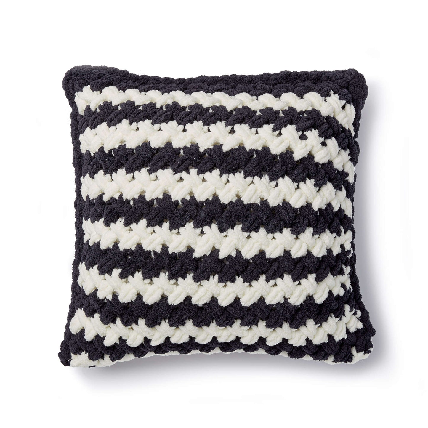 Bernat Craft Alize EZ Two Color Criss-Cross Pillow (Digital Download)