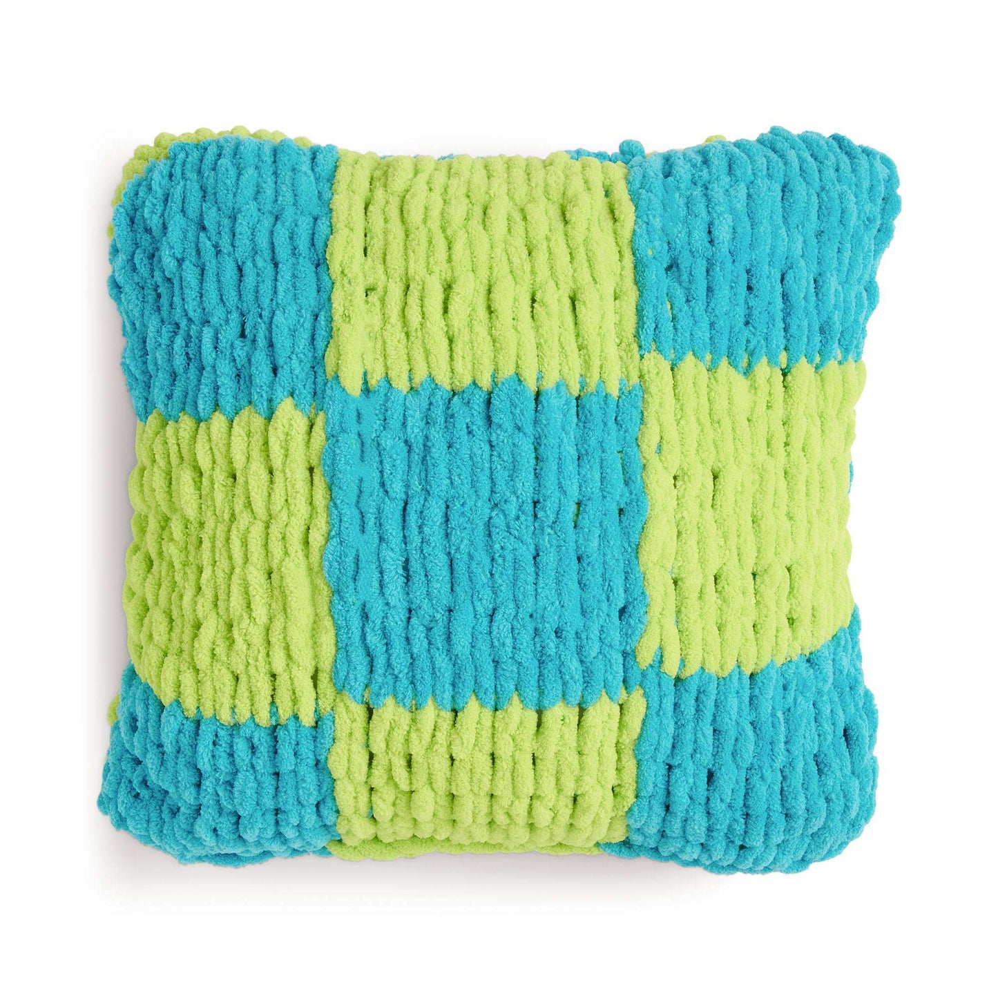 Bernat Craft EZ Checked Pillow (Digital Download)